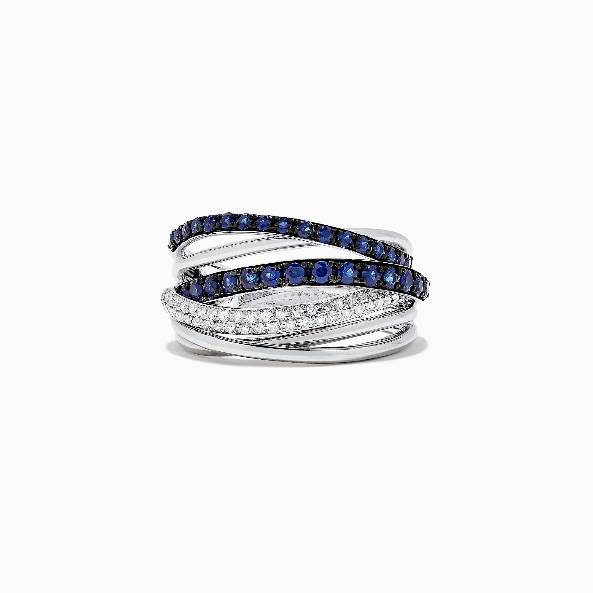 Royale Bleu 14K White Gold Blue Sapphire & Diamond Ring, 0.91 TCW sold by Effy