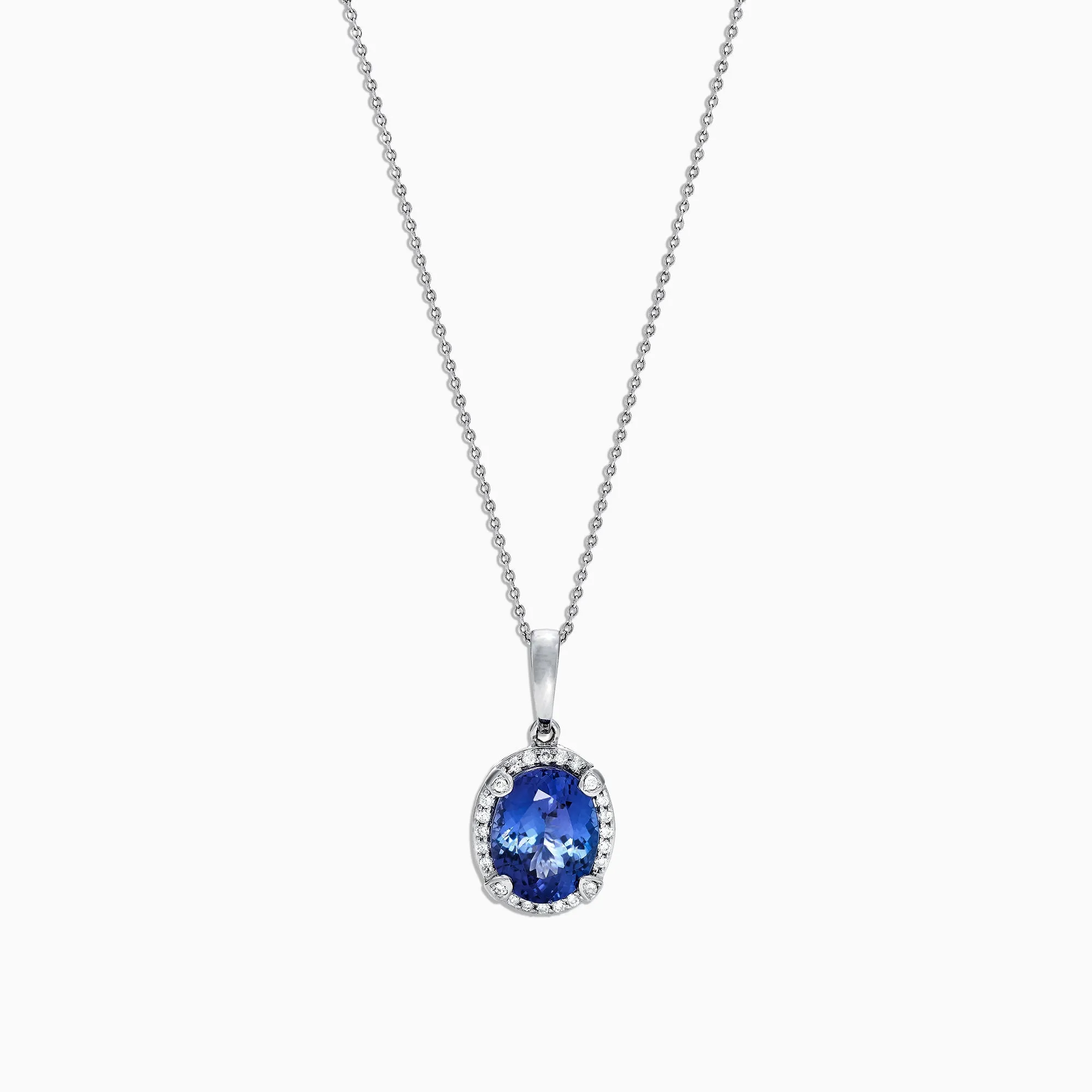 Nahla Siri 14K White Gold Tanzanite and Diamond Pendant, 2.97 TCW sold by Effy