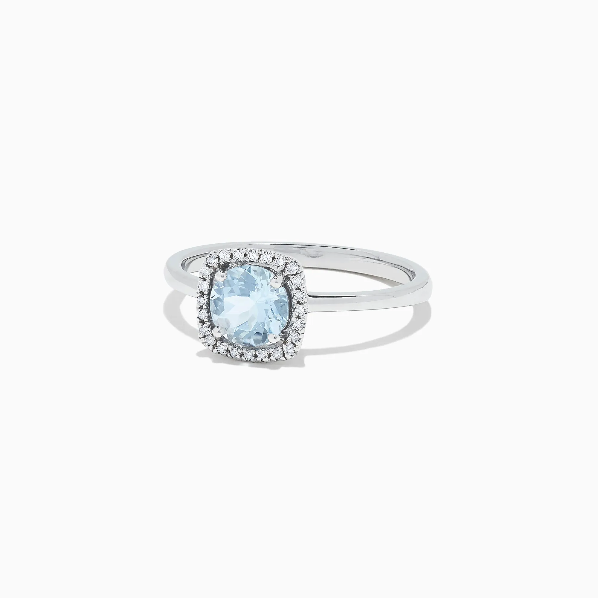 Aquarius 14K White Gold Aquamarine and Diamond Ring, 0.78 TCW sold by Effy product image thumbnail 2