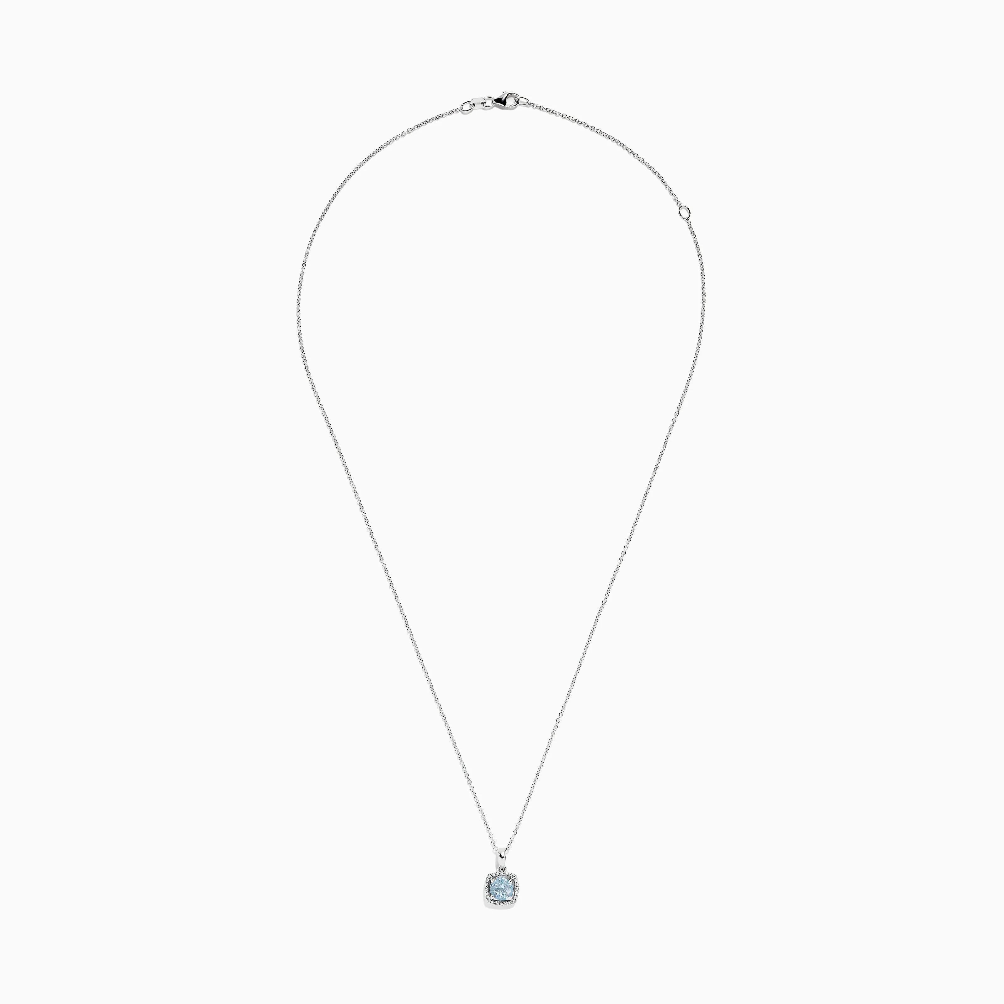 Aquarius 14K White Gold Aquamarine and Diamond Pendant, 0.78 TCW sold by Effy product image thumbnail 2