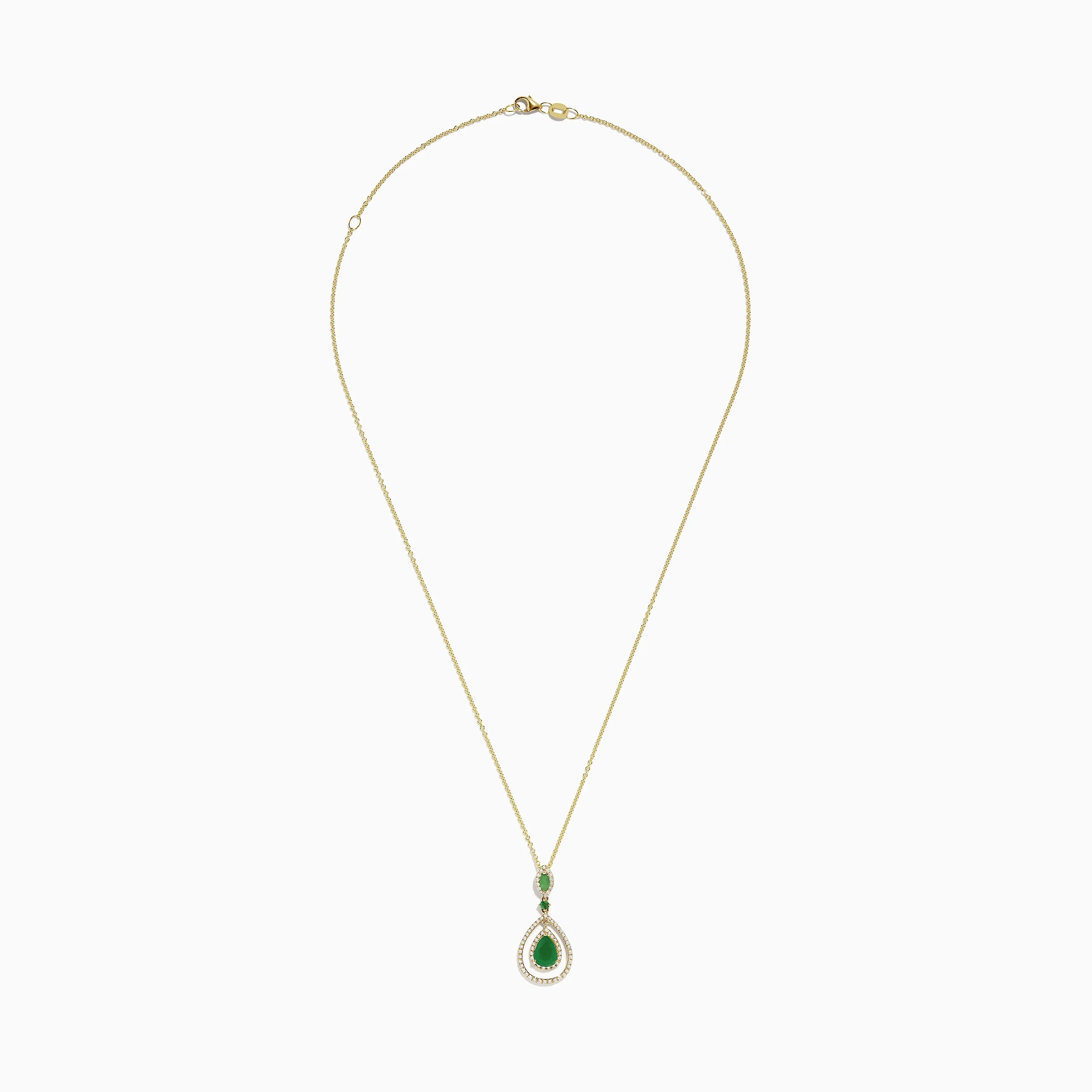Brasilica 14K Yellow Gold Emerald and Diamond Pendant, 1.43 TCW sold by Effy product image thumbnail 2