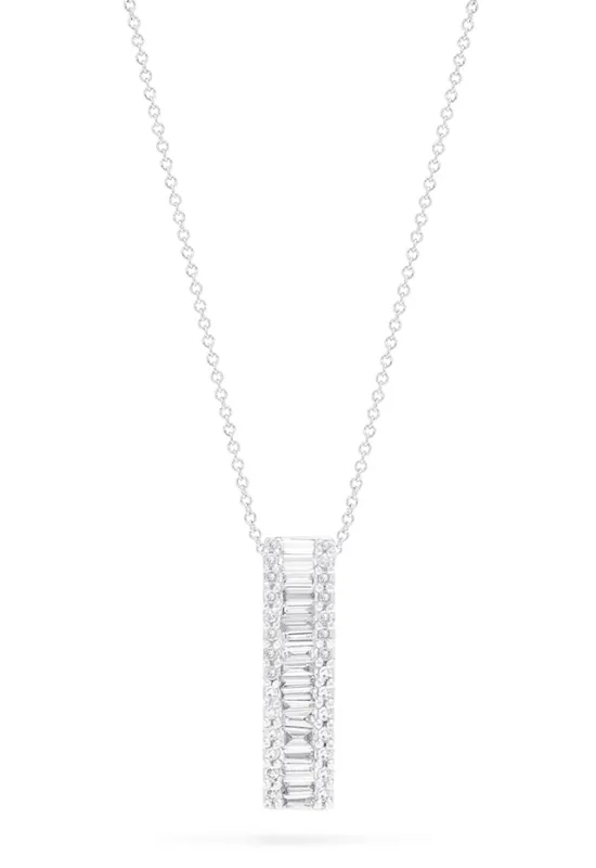Classique 14K White Gold Diamond Pendant, 0.58 TCW sold by Effy
