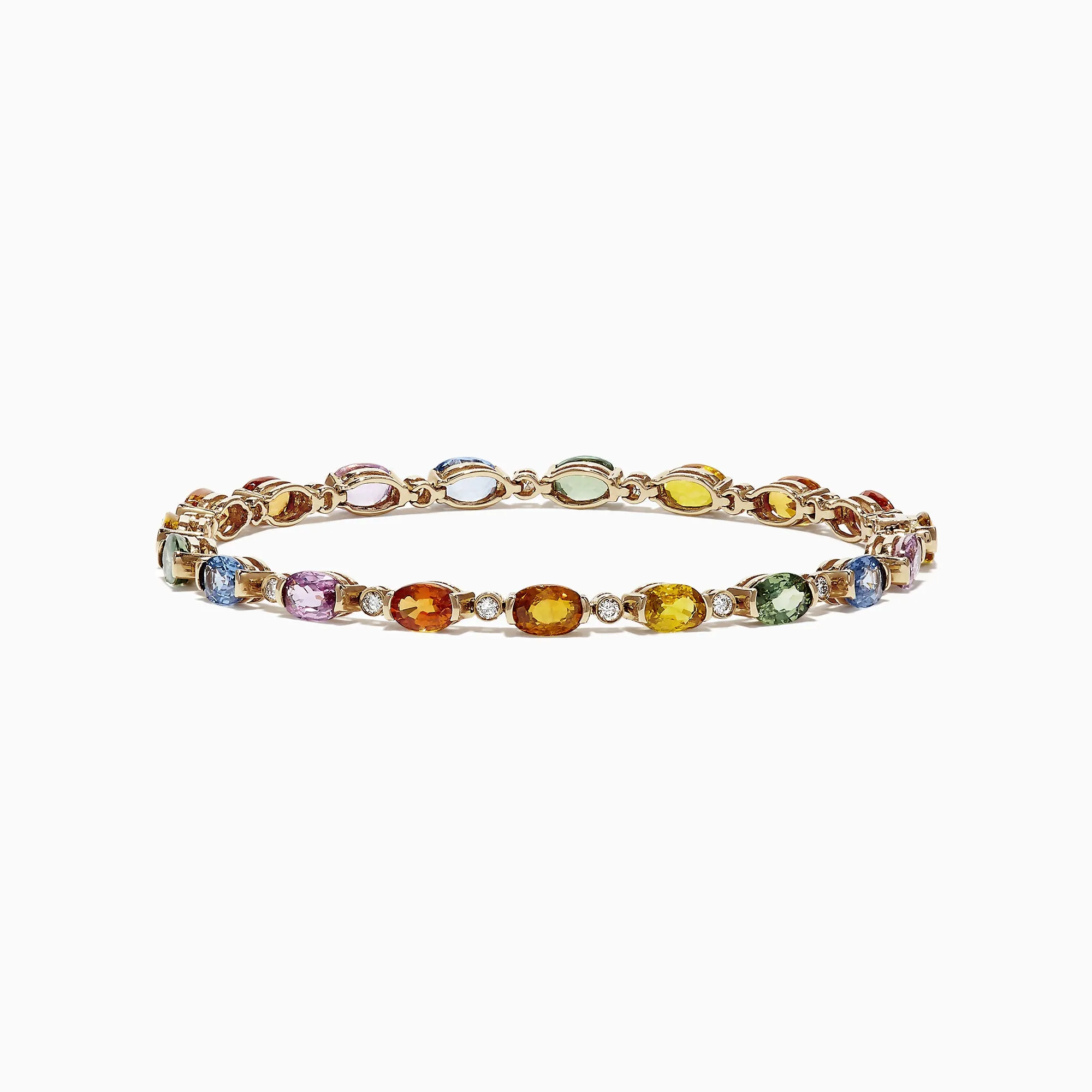 Watercolors 14K Yellow Gold Sapphire and Diamond Bracelet, 11.20 TCW sold by Effy