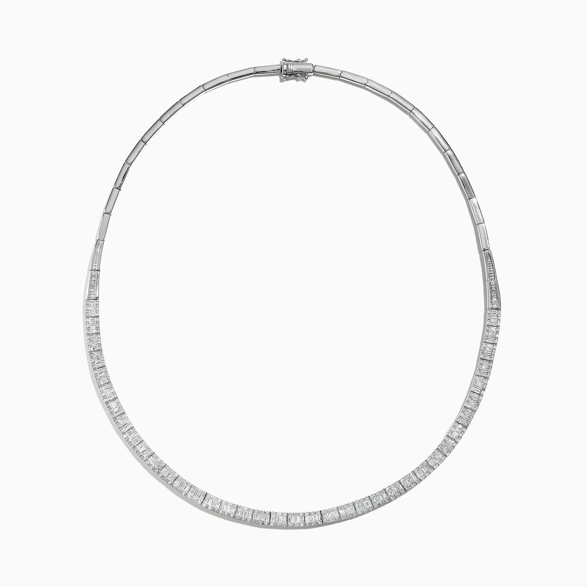 Classique 14K White Gold Diamond Collar Necklace 3.12 TCW sold by Effy