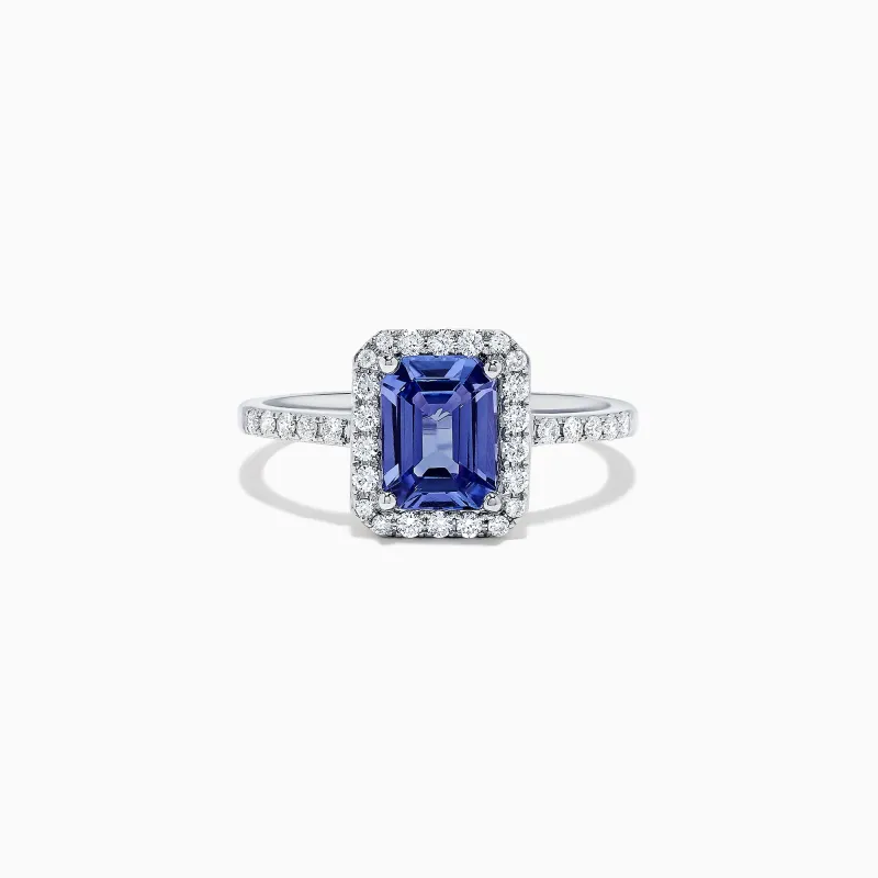 Nahla Siri 14K White Gold Tanzanite and Diamond Ring, 1.60 TCW sold by Effy