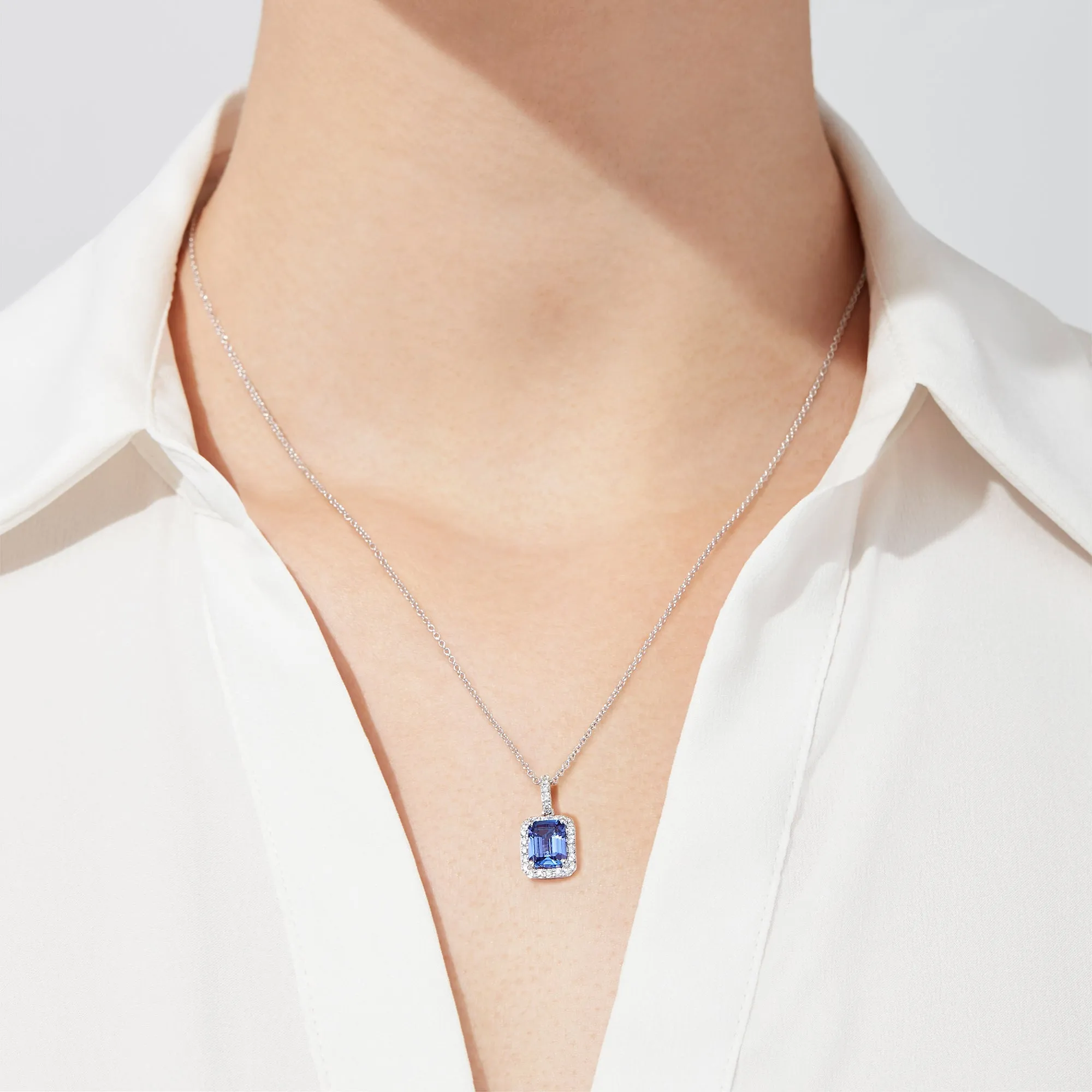 Nahla Siri 14K White Gold Tanzanite and Diamond Pendant, 1.56 TCW sold by Effy product image thumbnail 2