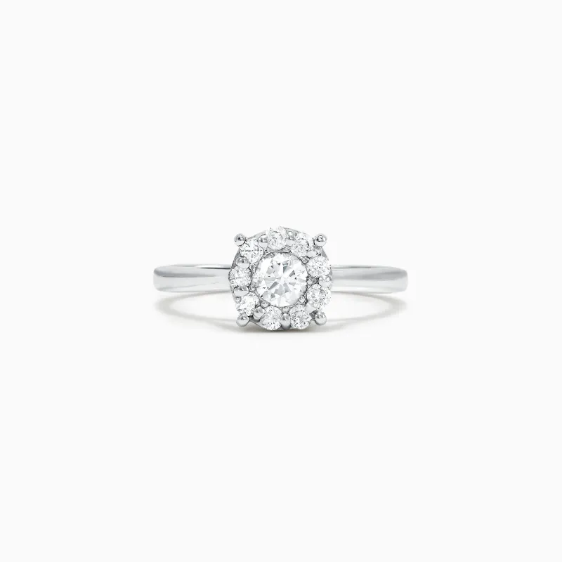 Bouquet 14K White Gold Diamond Cluster Ring, 0.51 TCW sold by Effy