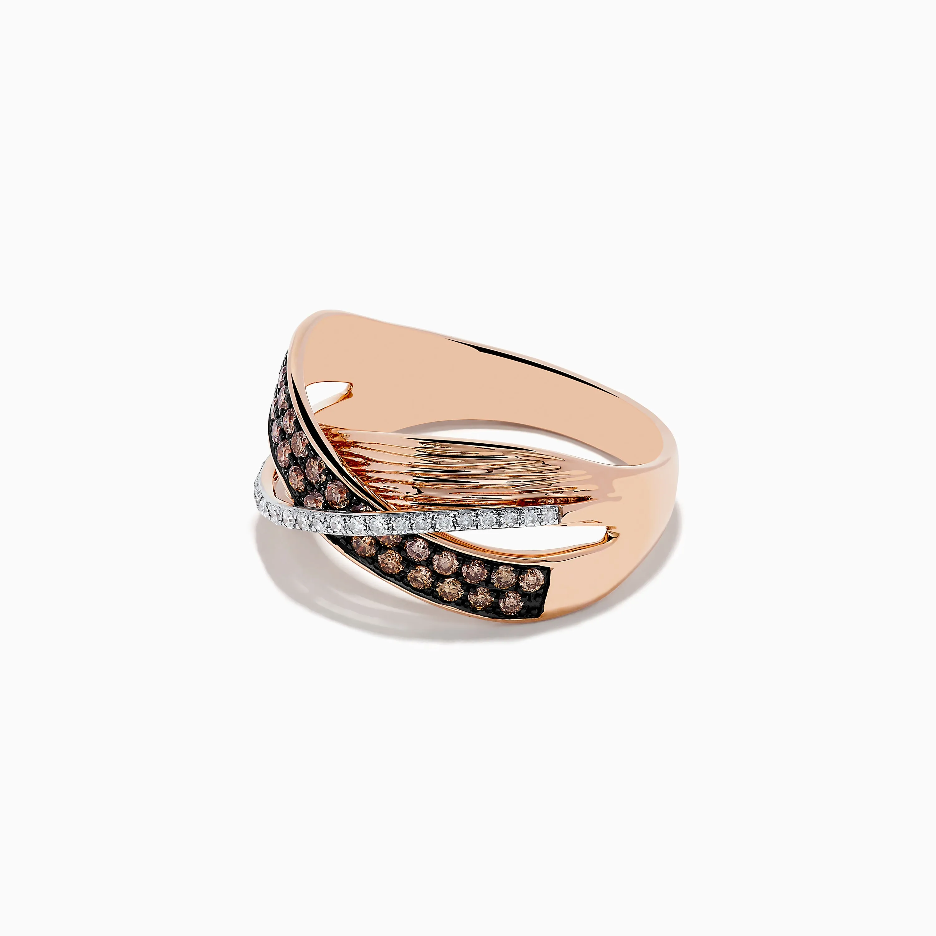 14K Rose Gold Espresso and White Diamond Ring, 0.48 TCW sold by Effy product image thumbnail 2