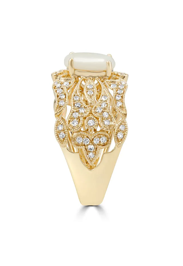 Aurora 14K Yellow Gold Opal and Diamond Ring, 0.97 TCW sold by Effy product image thumbnail 2