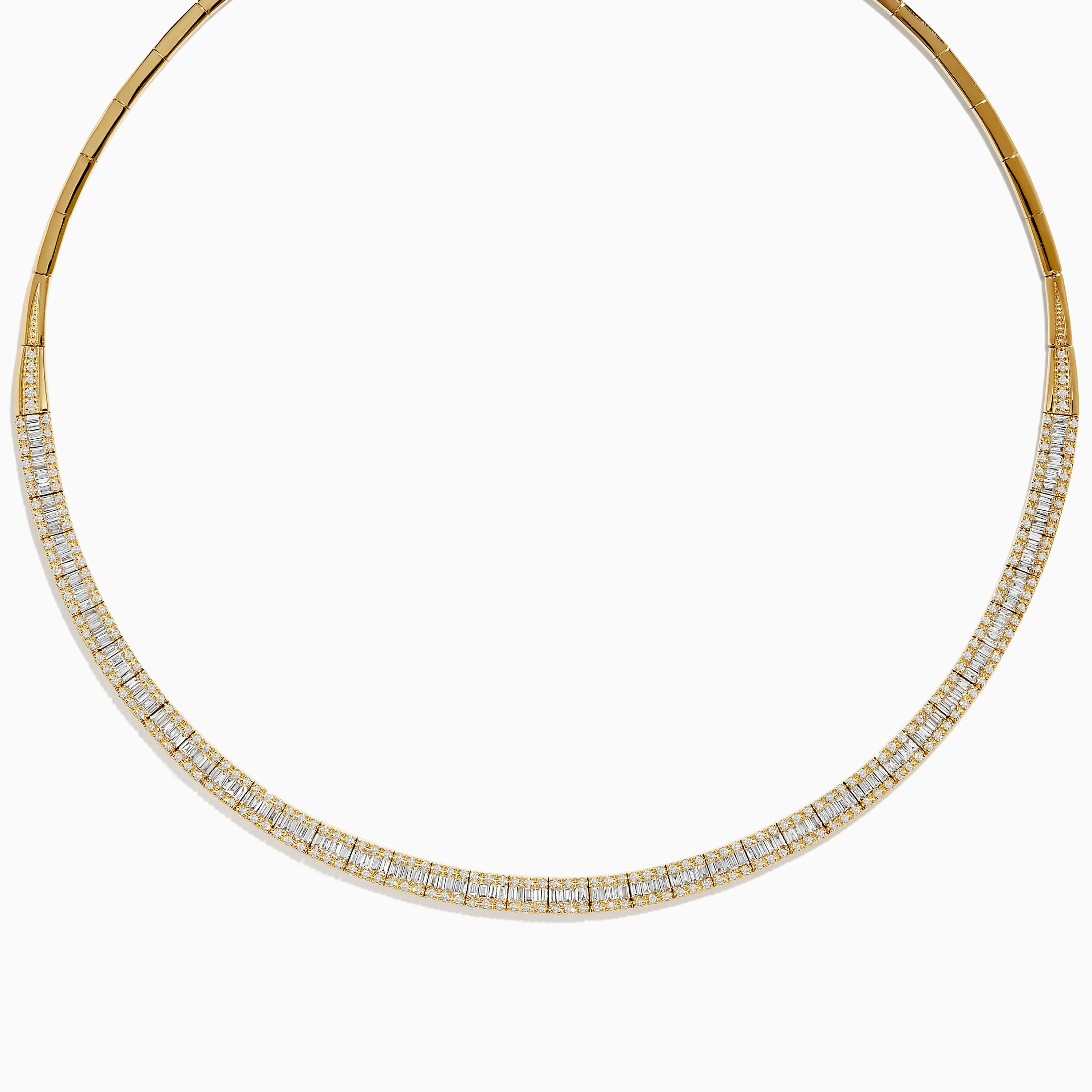 D'Oro 14K Yellow Gold and Diamond Collar Necklace 3.12 TCW sold by Effy