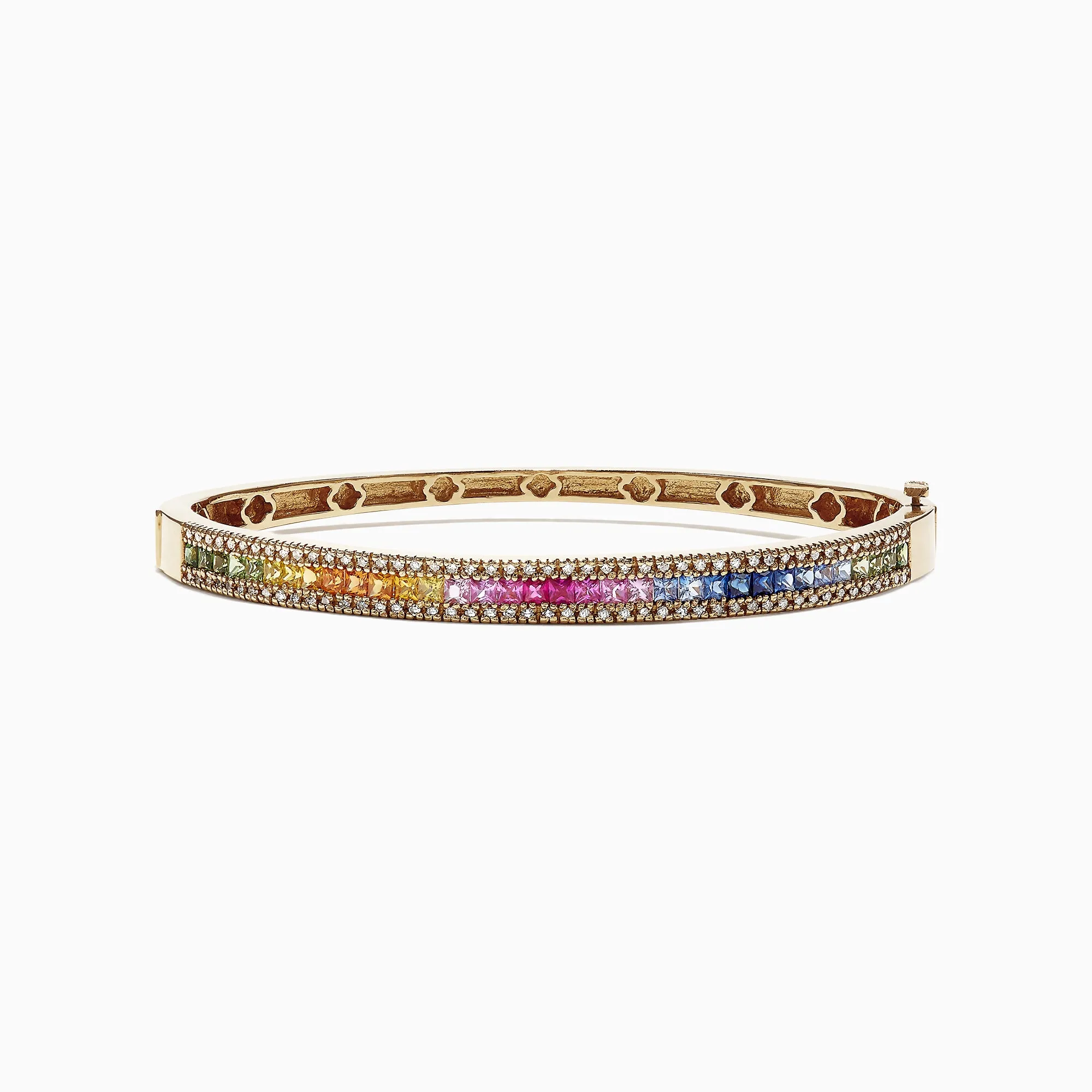 Watercolors 14K Yellow Gold Multi Sapphire & Diamond Bangle, 3.60 TCW sold by Effy