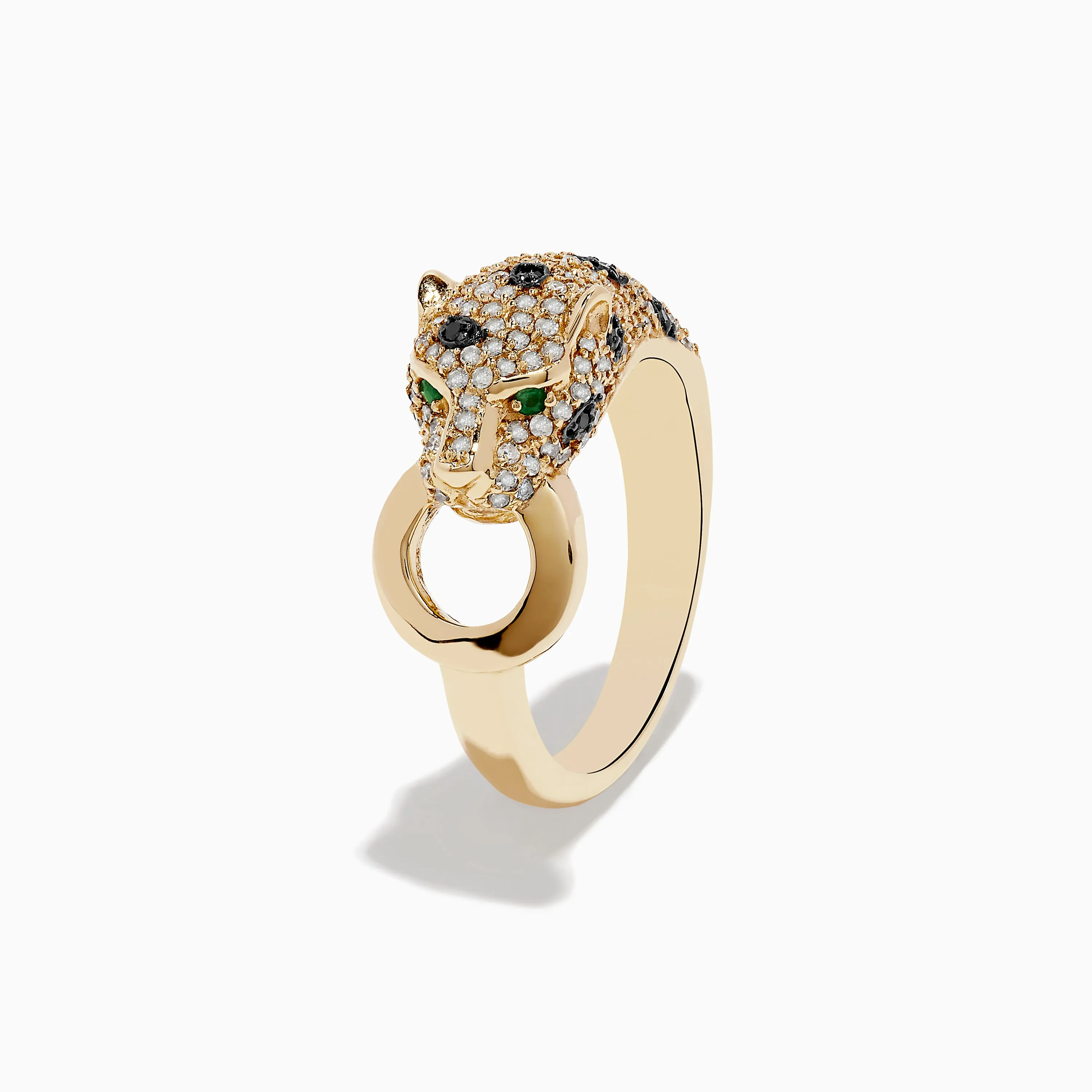 Signature 14K Yellow Gold Diamond and Emerald Ring, 0.67 TCW sold by Effy