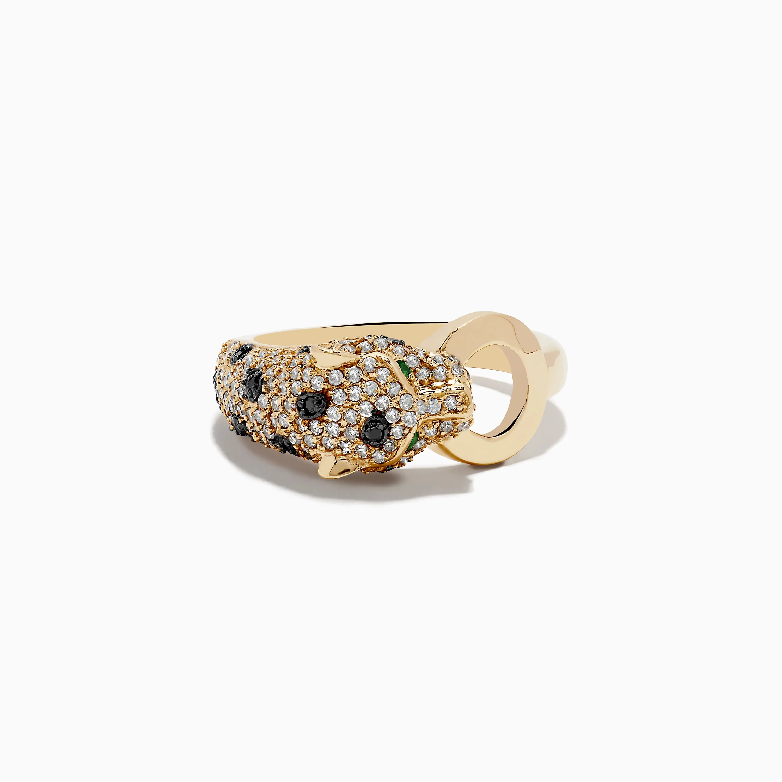 Signature 14K Yellow Gold Diamond and Emerald Ring, 0.67 TCW sold by Effy product image thumbnail 4