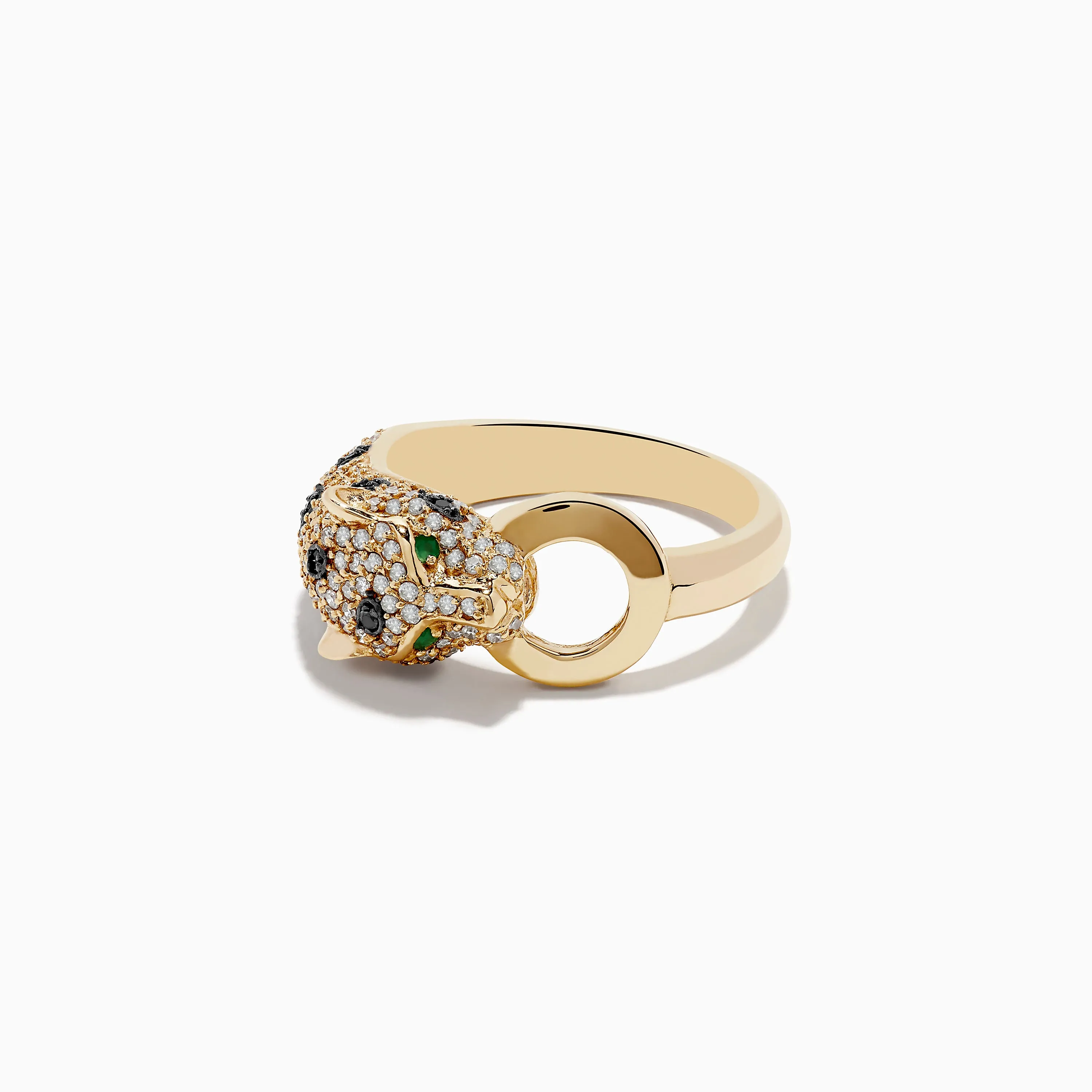 Signature 14K Yellow Gold Diamond and Emerald Ring, 0.67 TCW sold by Effy product image thumbnail 2