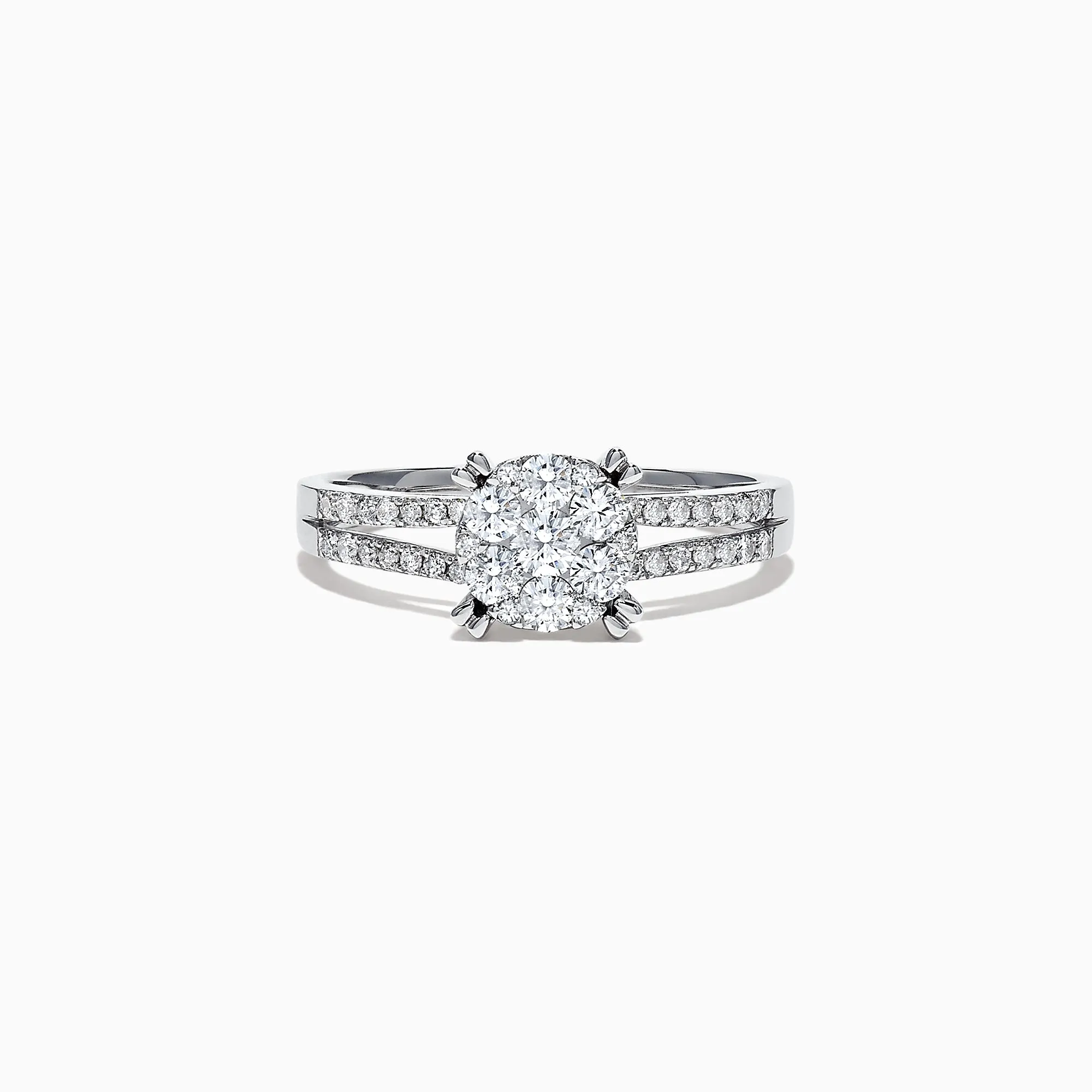 Bouquet 14K White Gold Diamond Cluster Ring, 0.56 TCW sold by Effy