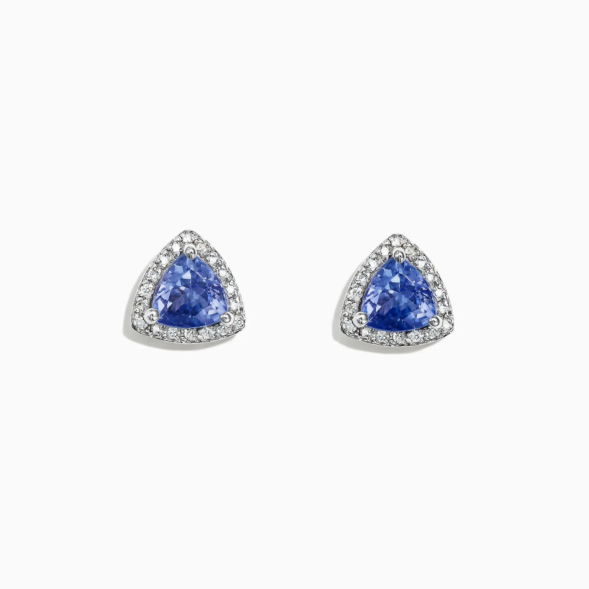 Nahla Siri 14K White Gold Tanzanite and Diamond Stud Earrings, 1.19 TCW sold by Effy