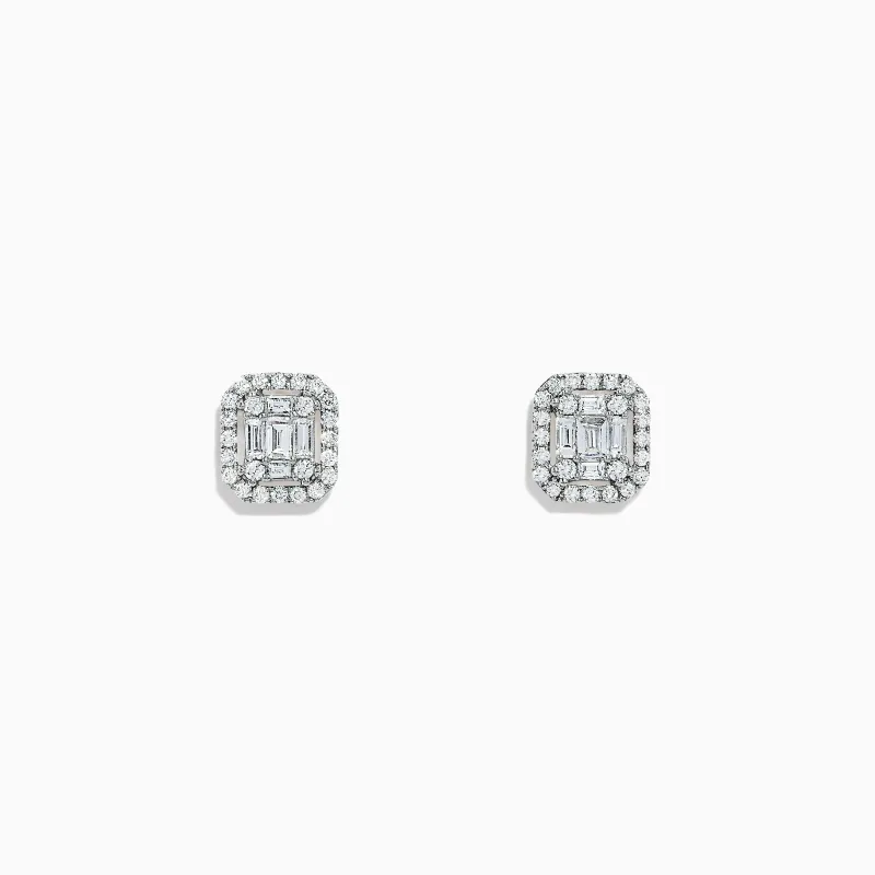 Classique 14K White Gold Diamond Stud Earrings, 0.48 TCW sold by Effy