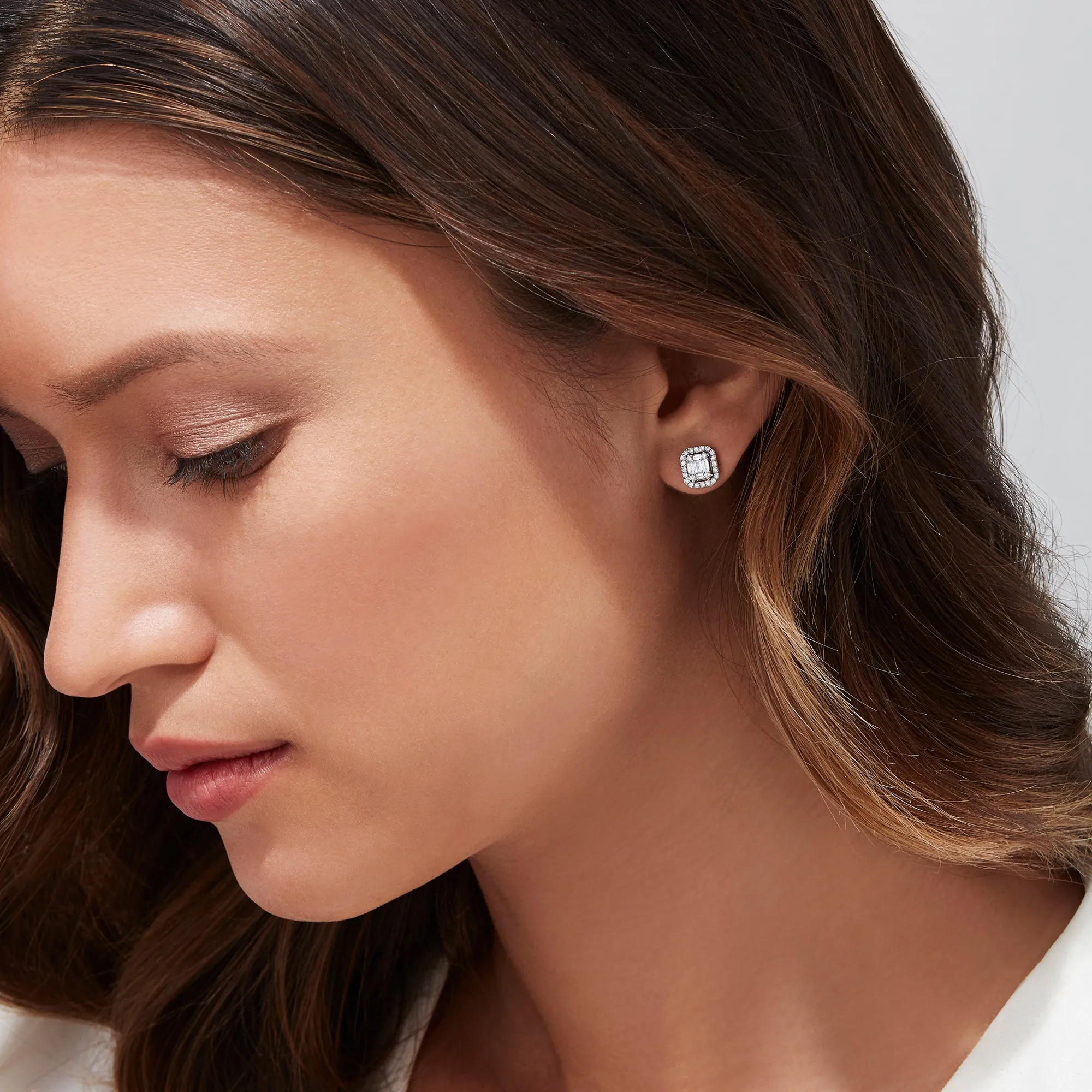 Classique 14K White Gold Diamond Stud Earrings, 0.48 TCW sold by Effy product image thumbnail 2