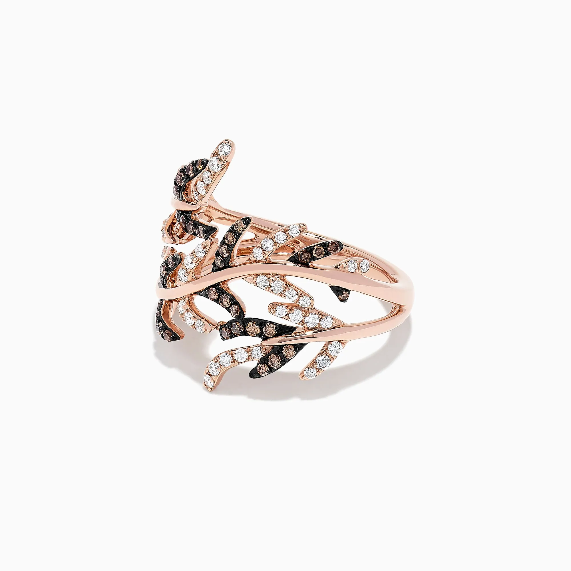 14K Rose Gold Espresso and White Diamond Ring, 0.62 TCW sold by Effy product image thumbnail 2