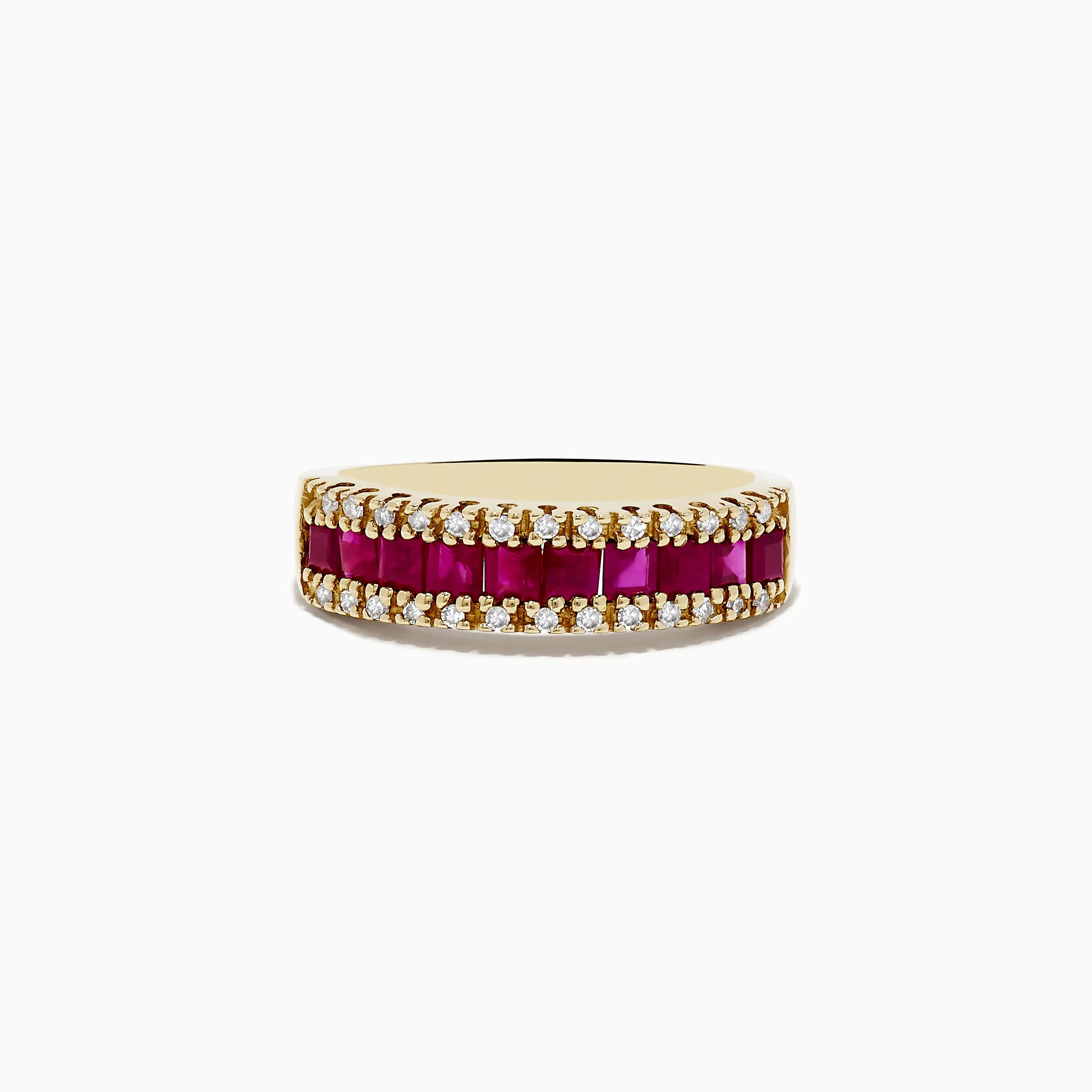 Ruby Royal 14K Yellow Gold Princess Cut Ruby Band, 1.46 TCW sold by Effy