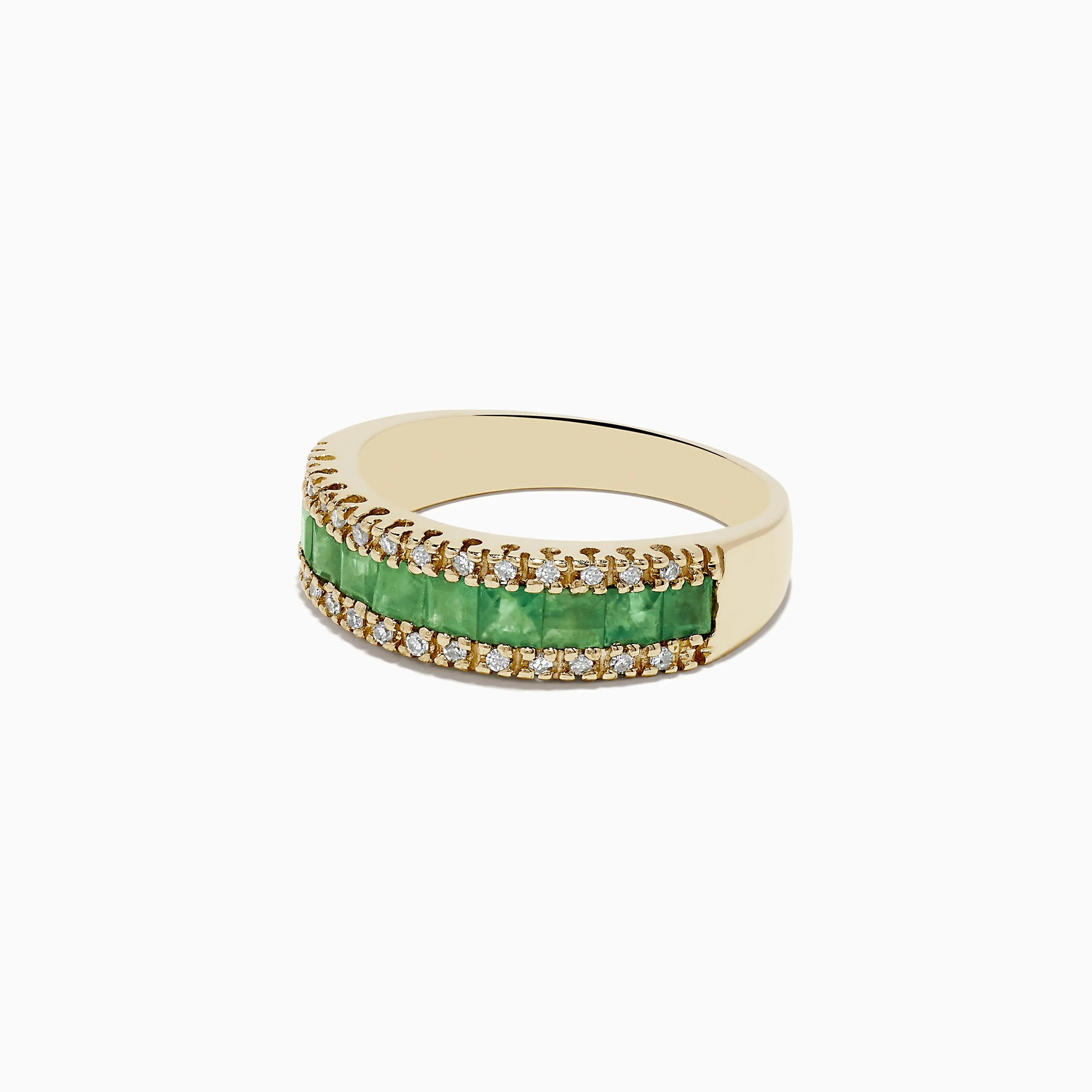Brasilica 14K Yellow Gold Emerald and Diamond Ring, 1.27 TCW sold by Effy product image thumbnail 2