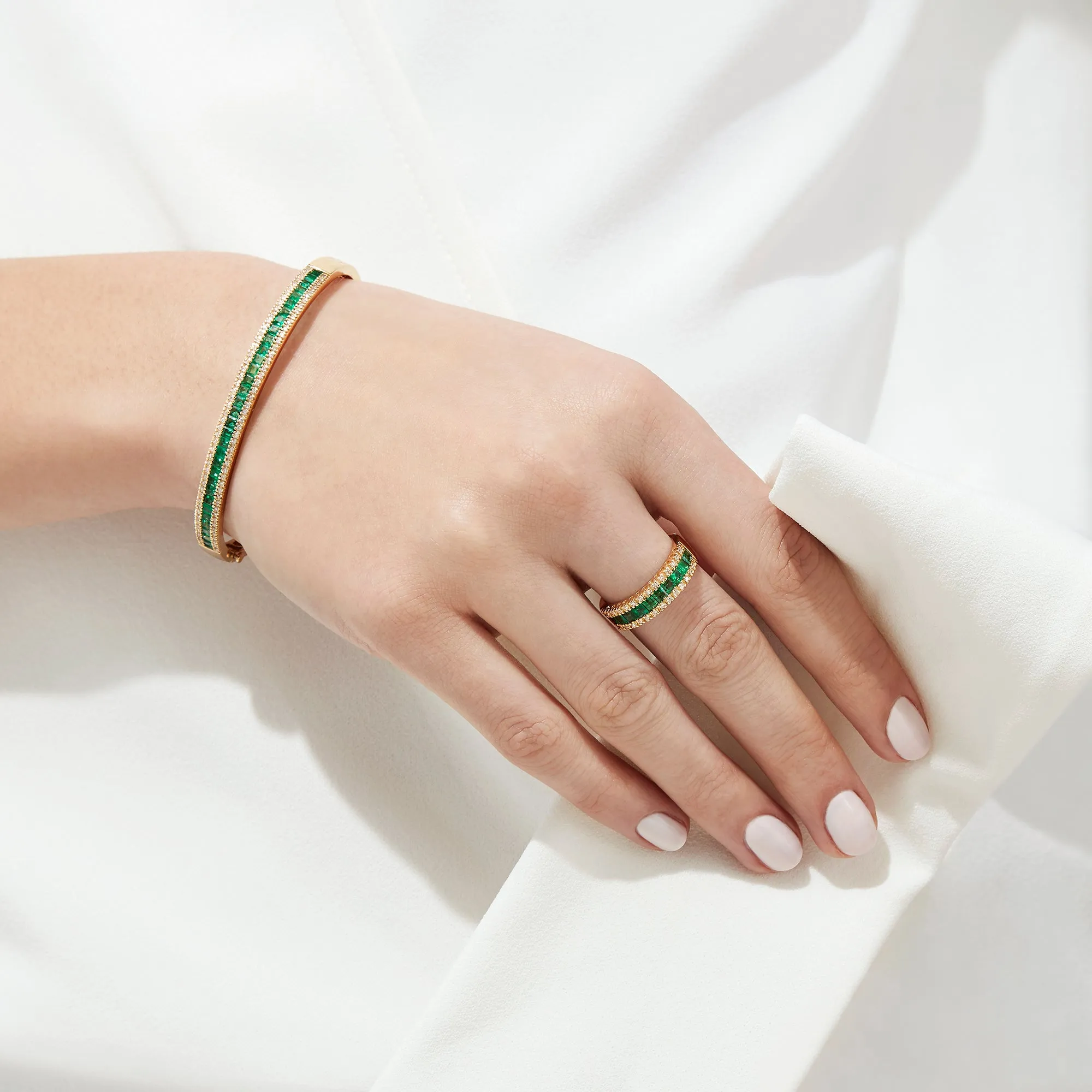 Brasilica 14K Yellow Gold Emerald and Diamond Ring, 1.27 TCW sold by Effy product image thumbnail 3