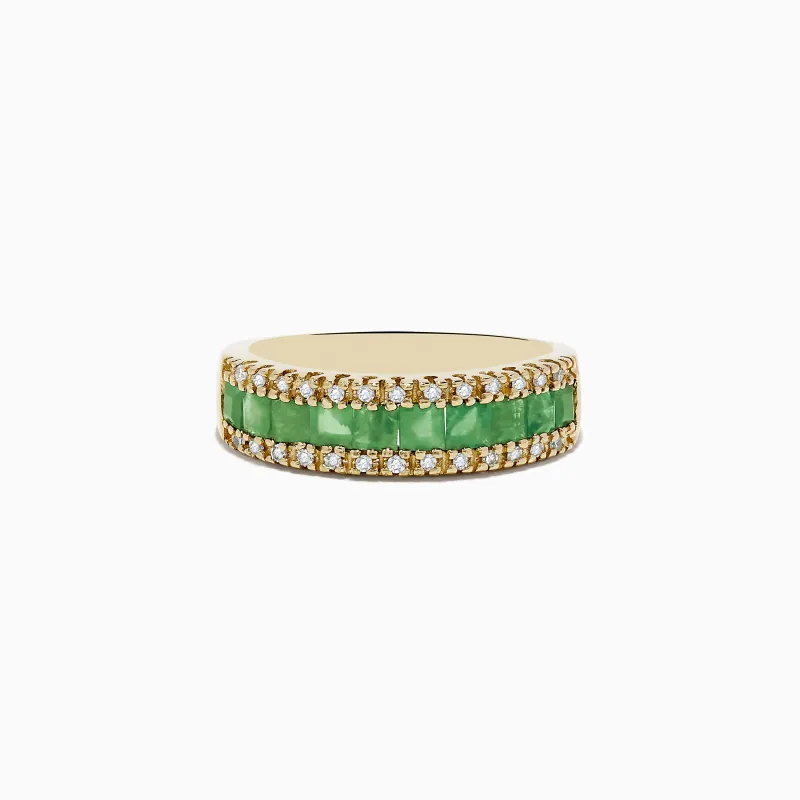 Brasilica 14K Yellow Gold Emerald and Diamond Ring, 1.27 TCW sold by Effy