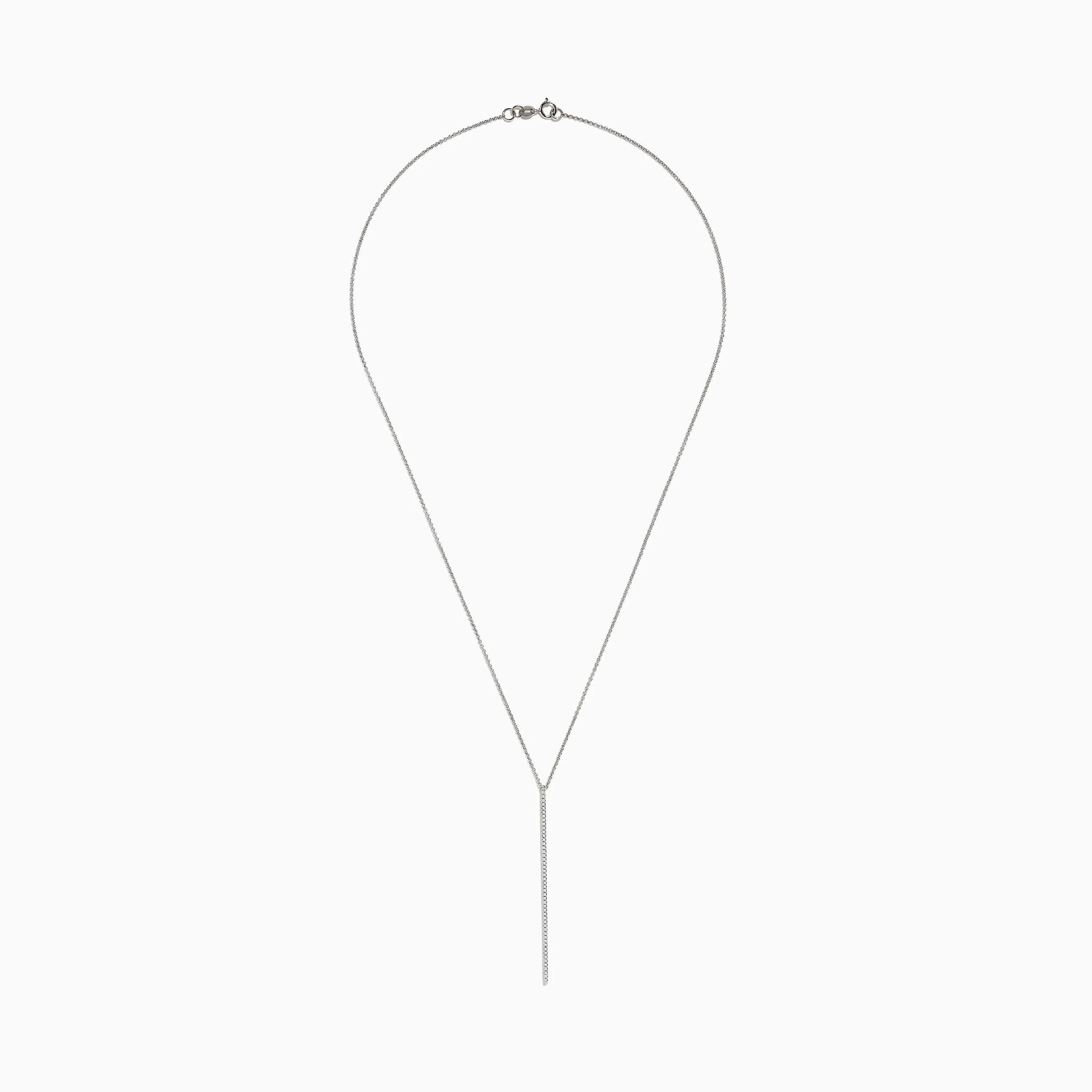 Pave Classica 14K White Gold Diamond Vertical Pendant, 0.14 TCW sold by Effy product image thumbnail 3