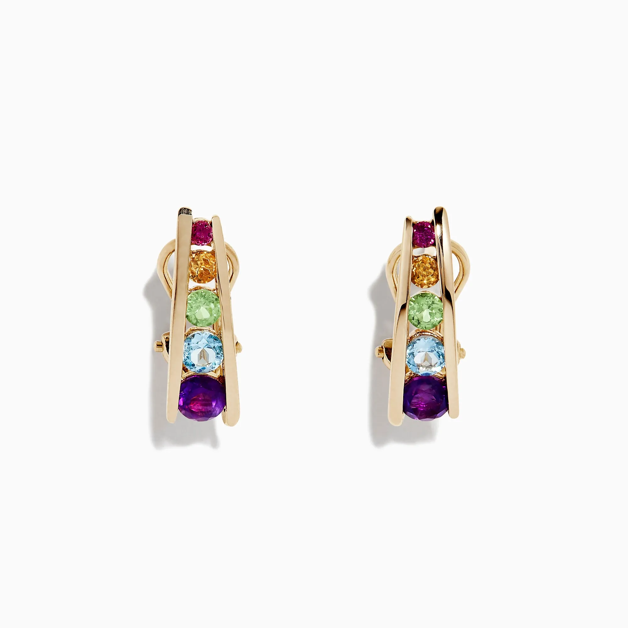 Mosaic 14K Yellow Gold Multi Gemstone Earrings, 1.40 TCW sold by Effy