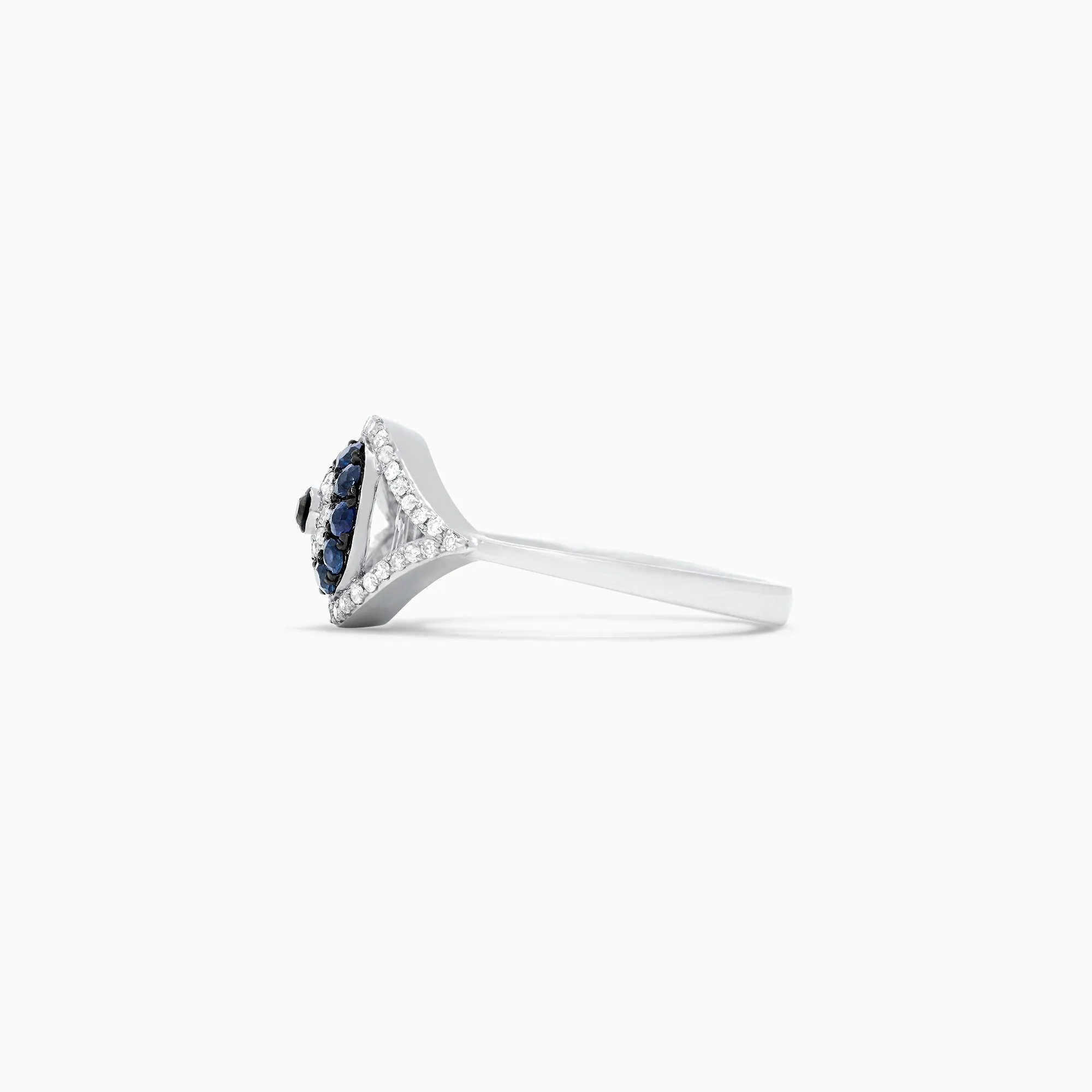 Novelty 14K White Gold Blue Sapphire & Diamond Evil Eye Ring, 0.45 TCW sold by Effy product image thumbnail 3