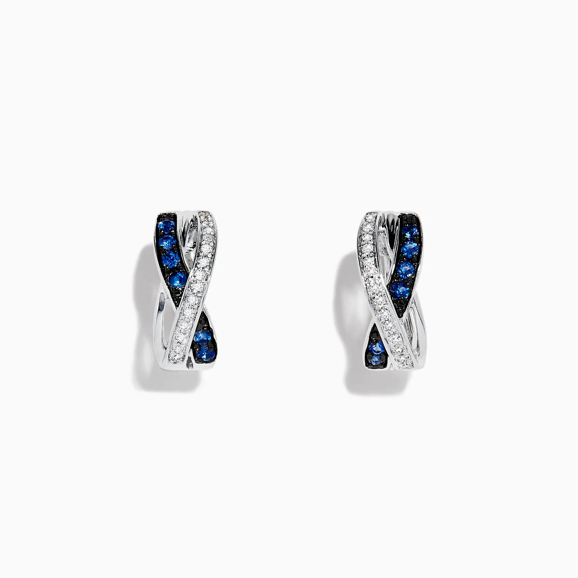 Royale Bleu 14K White Gold Blue Sapphire & Diamond Earrings, 0.33 TCW sold by Effy