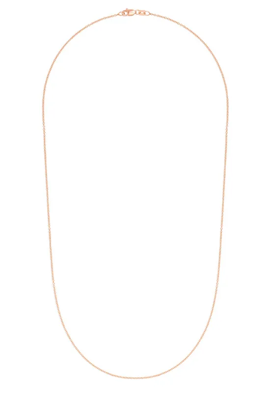 14K Rose Gold 1.2mm 18" Cable Chain sold by Effy