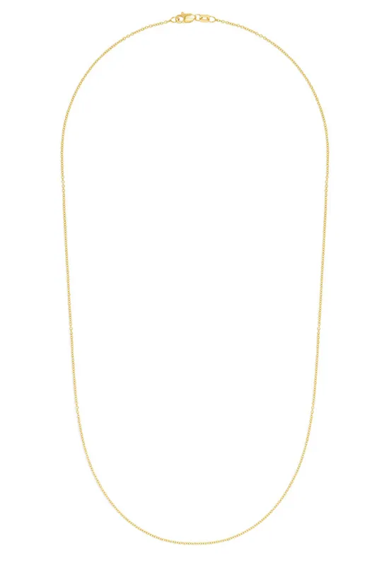 14K Yellow Gold 1.2mm 20" Cable Chain sold by Effy