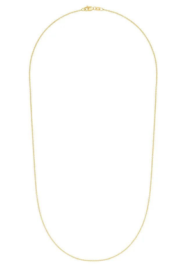 14K Yellow Gold 1.2mm 20" Cable Chain sold by Effy