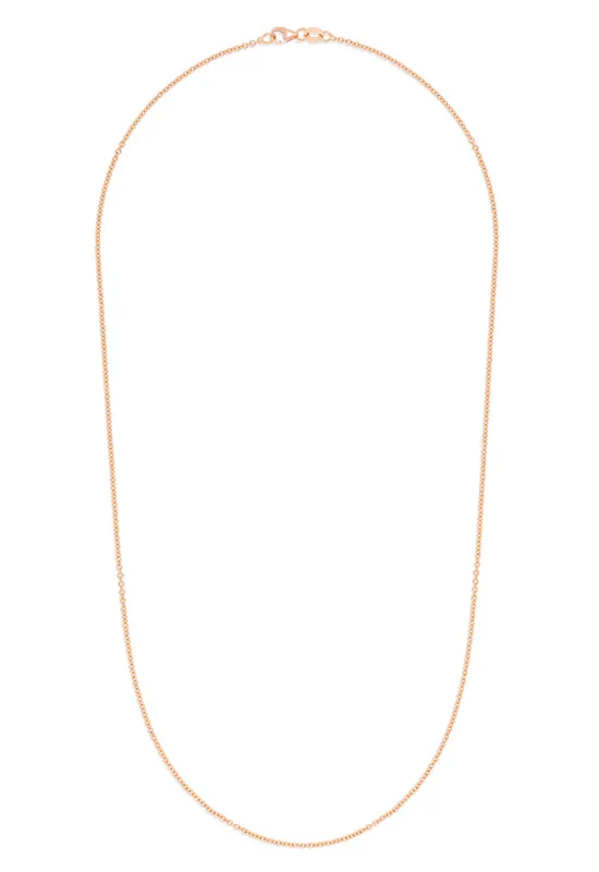 14K Rose Gold 1.5mm 20" Cable Chain sold by Effy