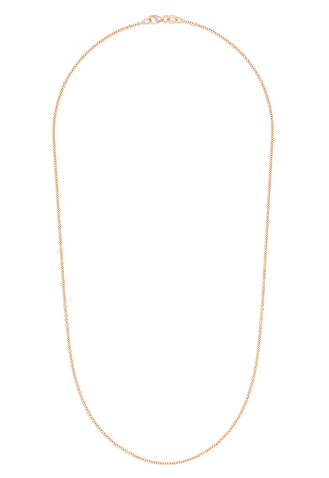 14K Rose Gold 1.5mm 18" Cable Chain sold by Effy