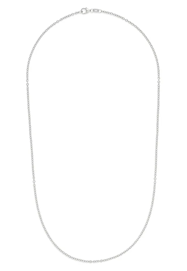 14K White Gold 2mm 20" Cable Chain sold by Effy