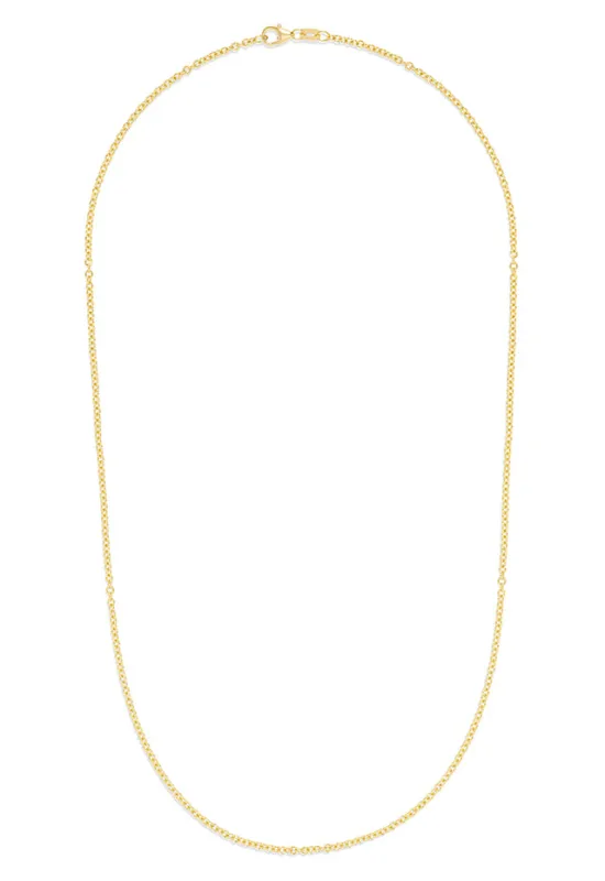 14K Yellow Gold 2mm 20" Cable Chain sold by Effy