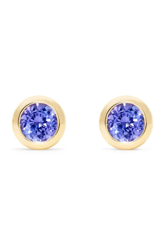 14K Yellow Gold Tanzanite Stud Earrings, 0.91 TCW sold by Effy