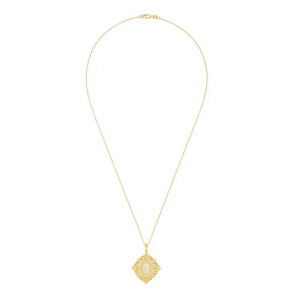Aurora 14K Yellow Gold Opal and Diamond Pendant, 1.24 TCW sold by Effy product image thumbnail 2