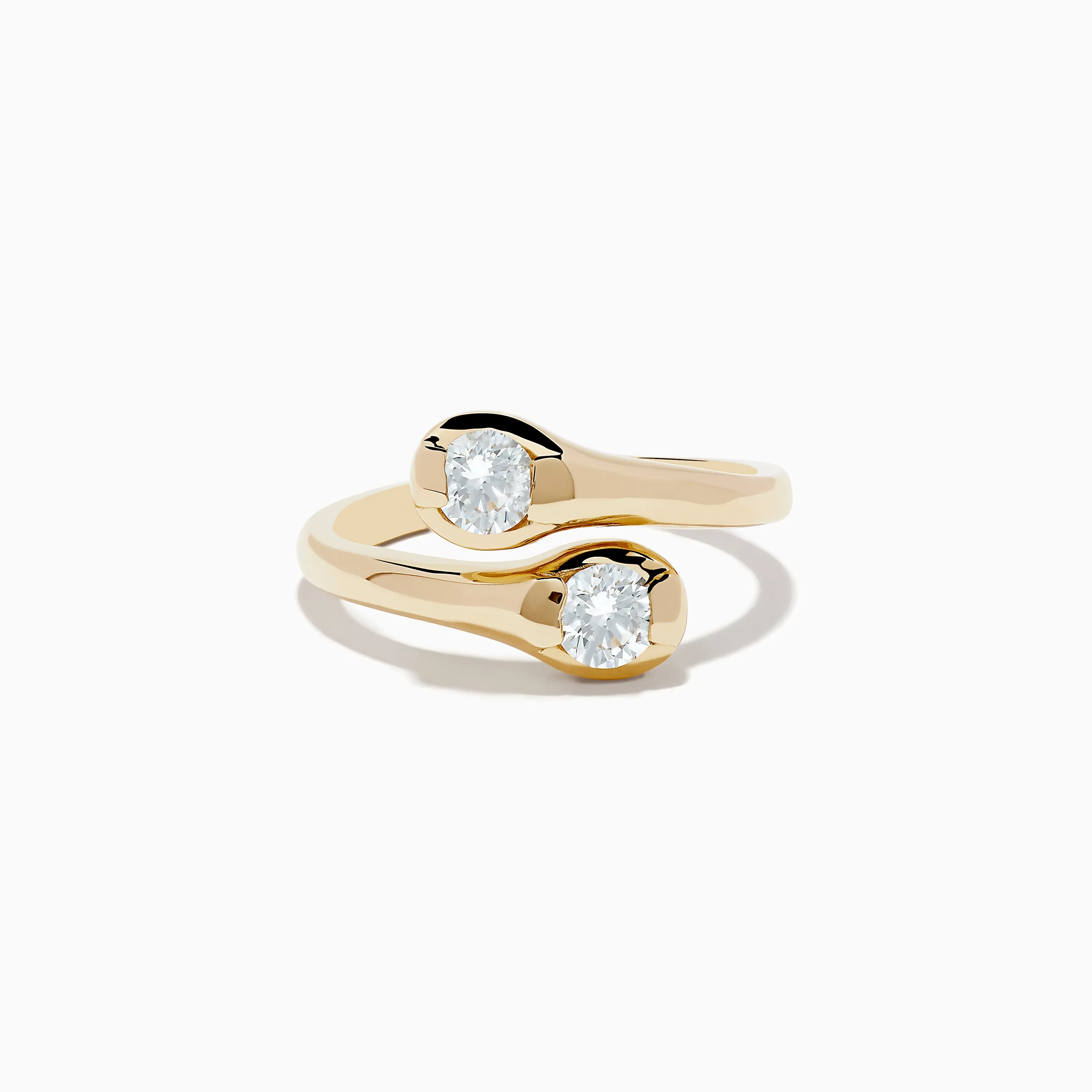 D'Oro 14K Yellow Gold Two-of-Us Diamond Ring, 0.59 TCW sold by Effy