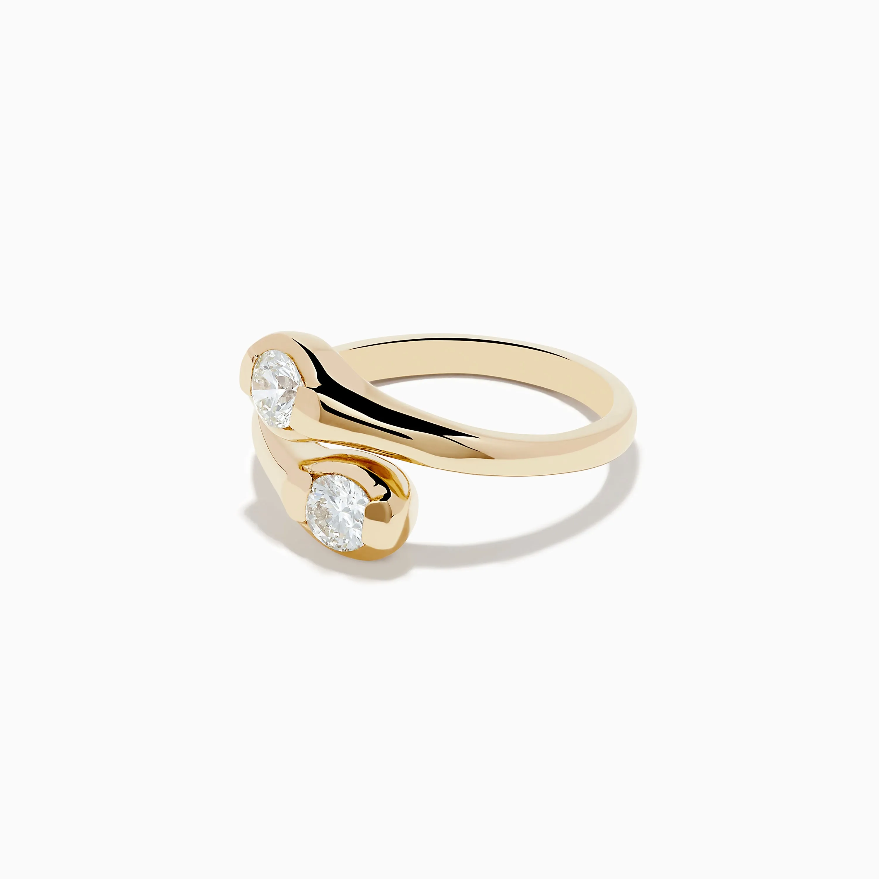 D'Oro 14K Yellow Gold Two-of-Us Diamond Ring, 0.59 TCW sold by Effy product image thumbnail 2