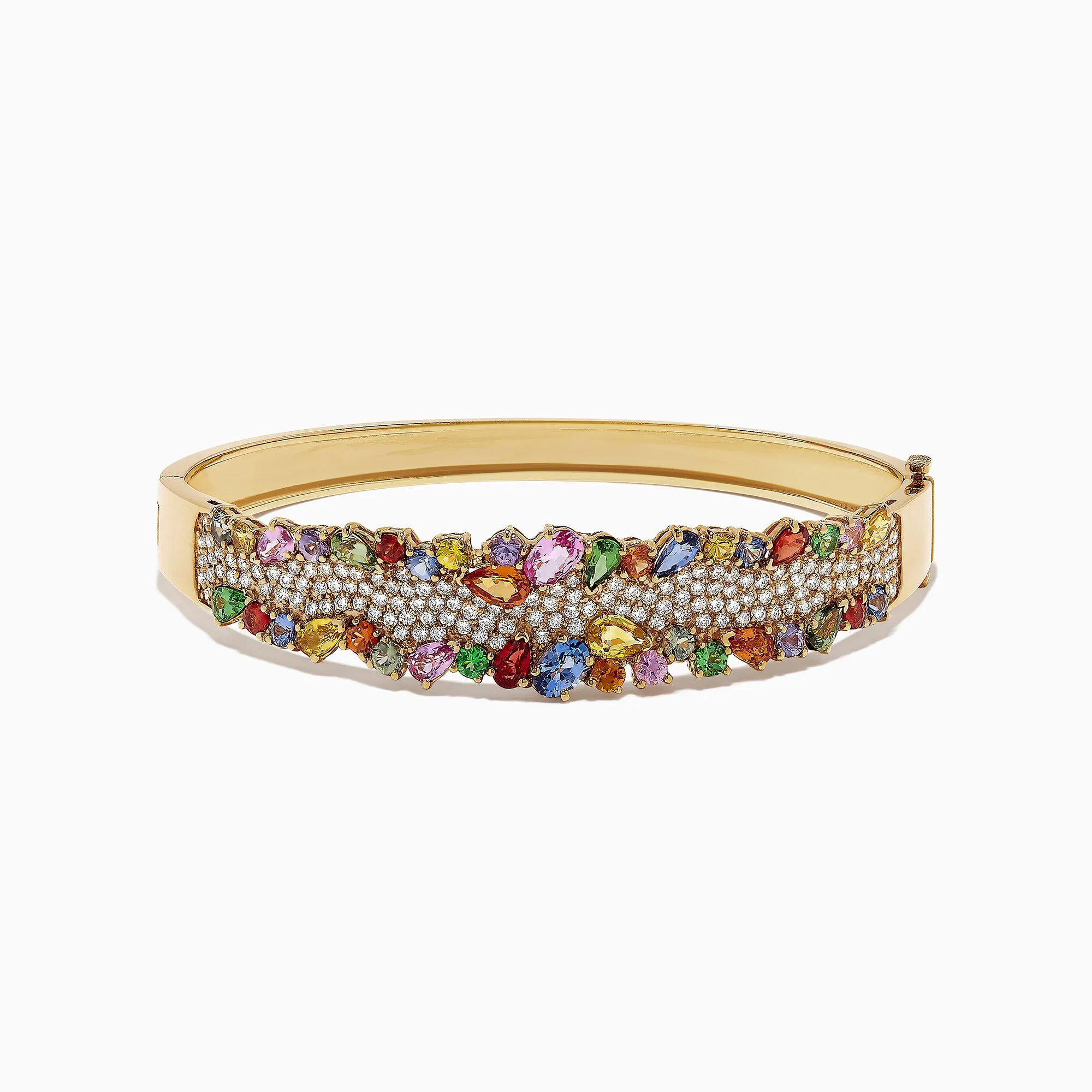 Watercolors 14K Yellow Gold Multi Sapphire & Diamond Bangle, 9.97 TCW sold by Effy