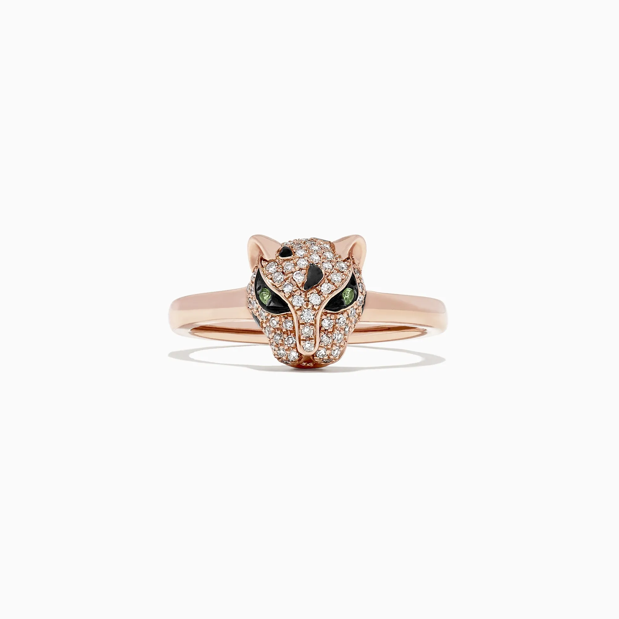 Signature 14K Rose Gold Diamond and Tsavorite Mini Ring, 0.25 TCW sold by Effy product image thumbnail 4