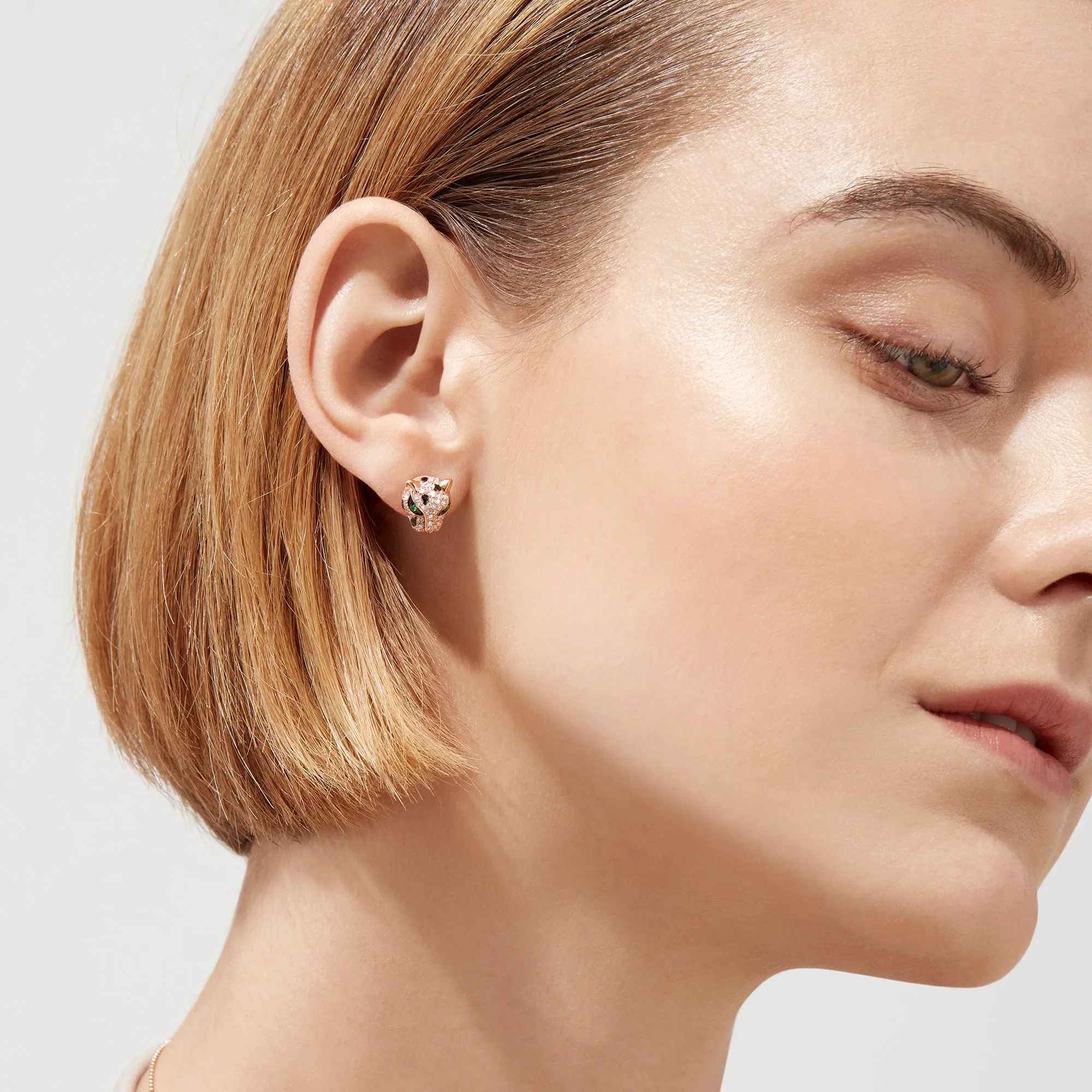 Signature 14K Rose Gold Diamond and Tsavorite Stud Earrings, 0.49 TCW sold by Effy product image thumbnail 2