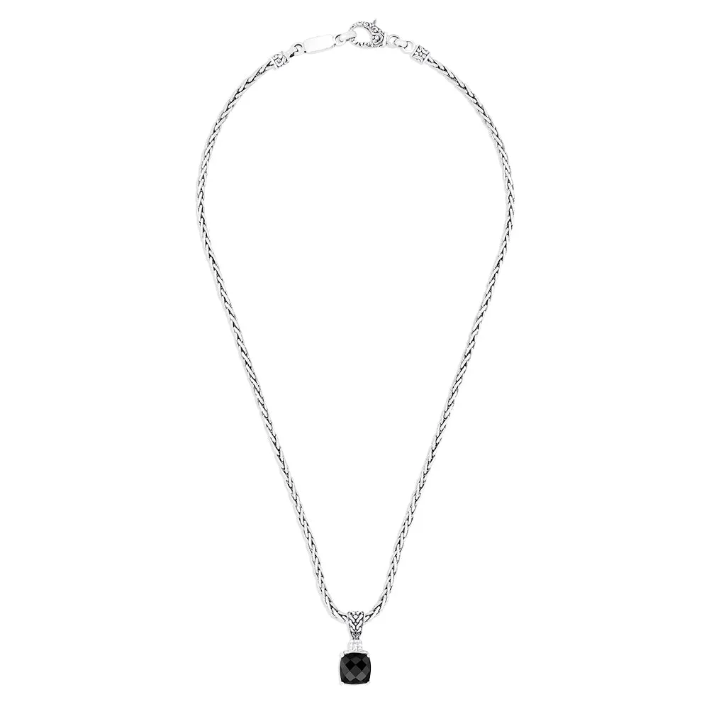 925 Sterling Silver Onyx and Diamond Pendant, 4.93 TCW sold by Effy product image thumbnail 2