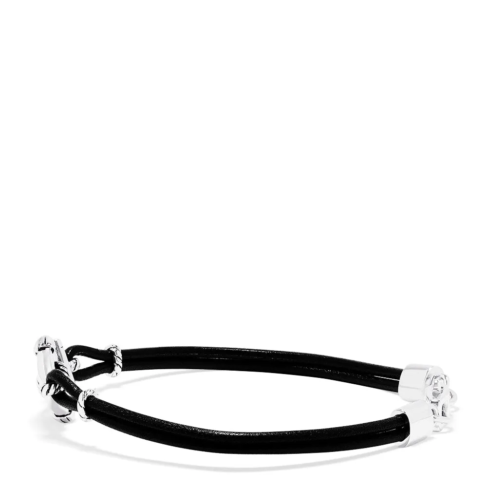 Men's Sterling Silver and Leather Anchor Bracelet sold by Effy product image thumbnail 2