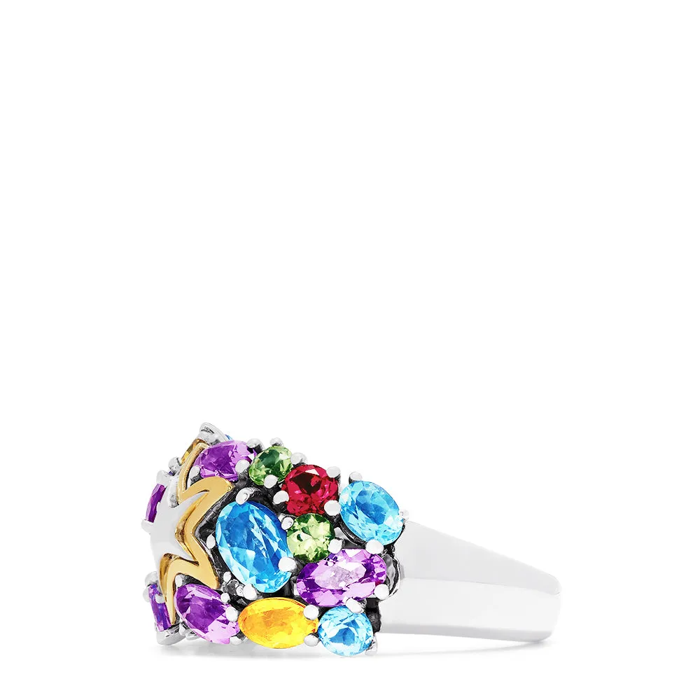 Seaside Sterling Silver Multi Gemstone Starfish Ring, 5.66 TCW sold by Effy product image thumbnail 3