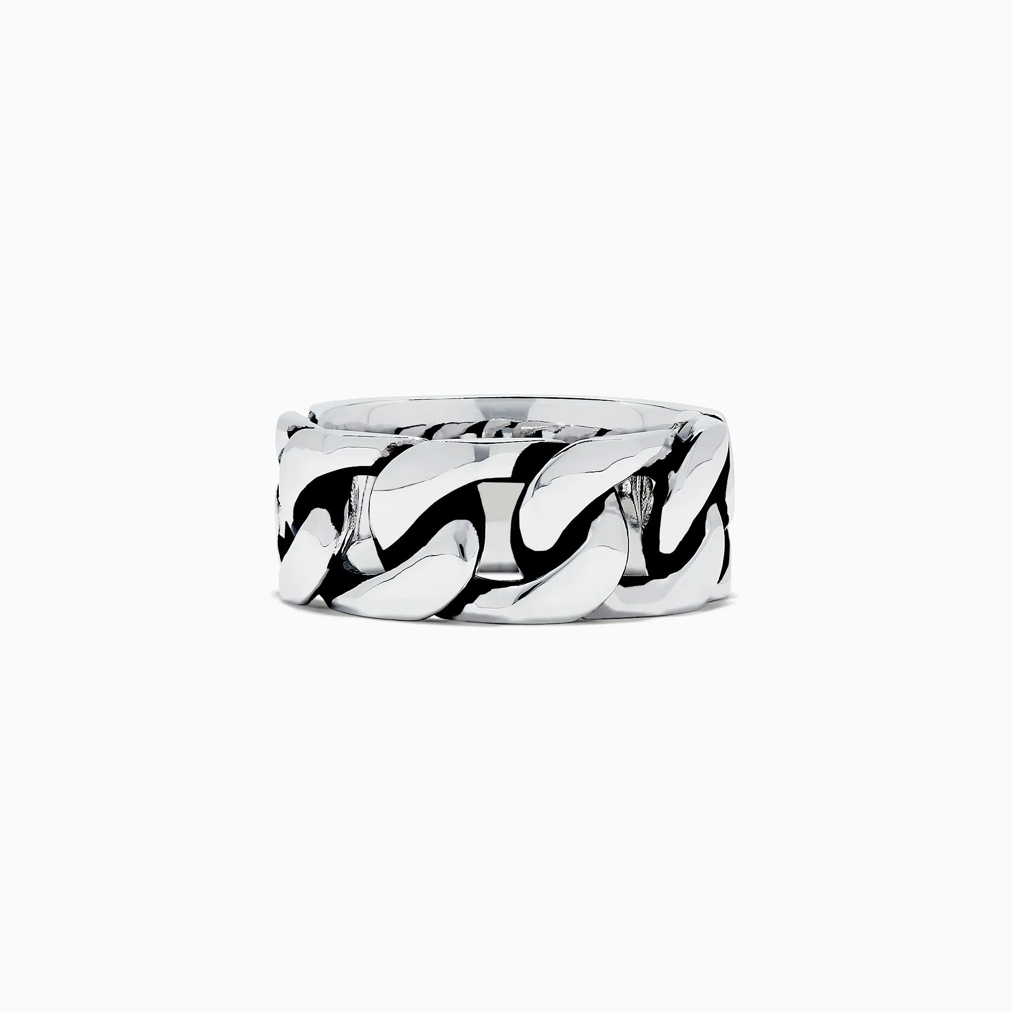Men's 925 Sterling Silver Chain Link Band Ring sold by Effy