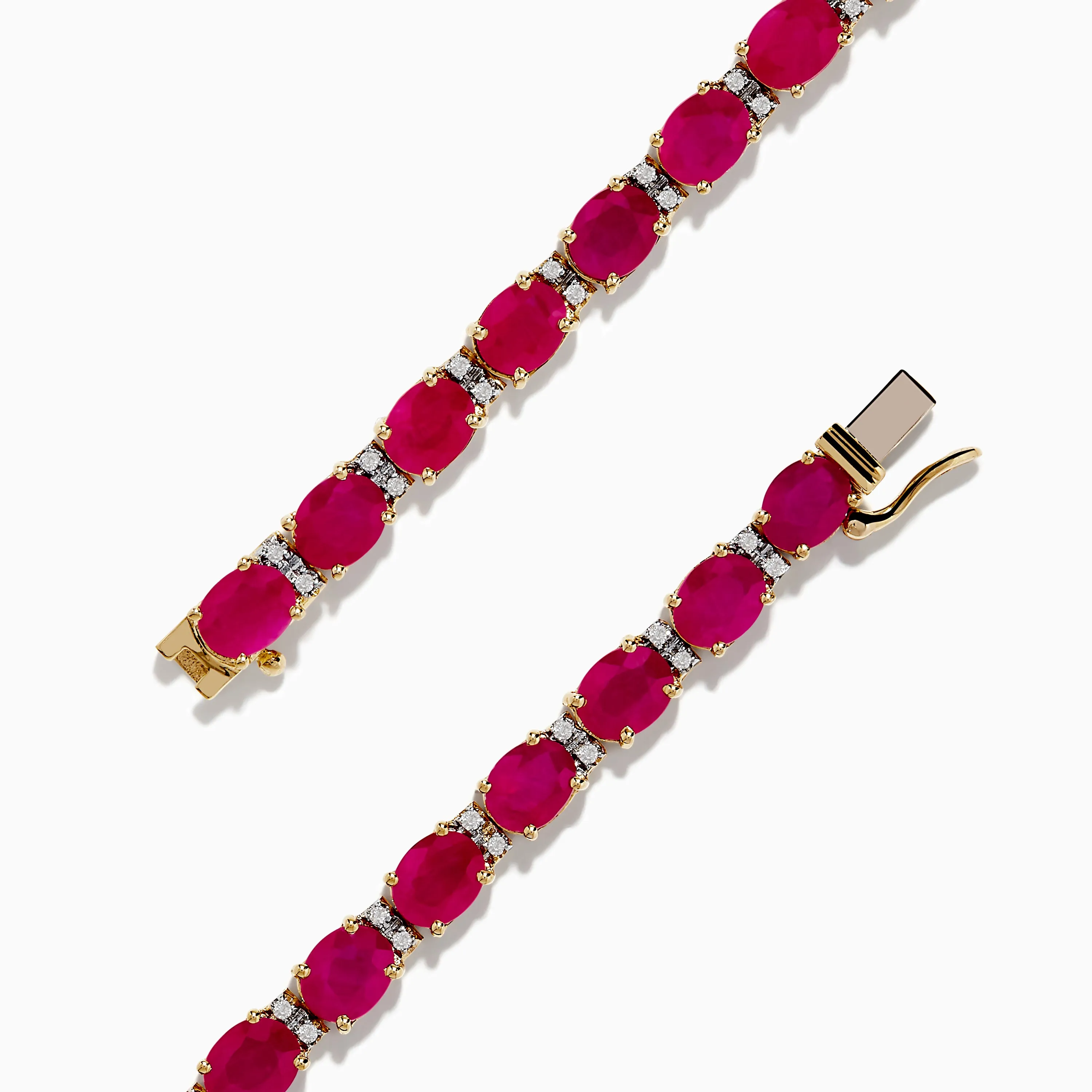 Ruby Royale 14K Yellow Gold Ruby and Diamond Tennis Bracelet, 12.19 TCW sold by Effy product image thumbnail 2
